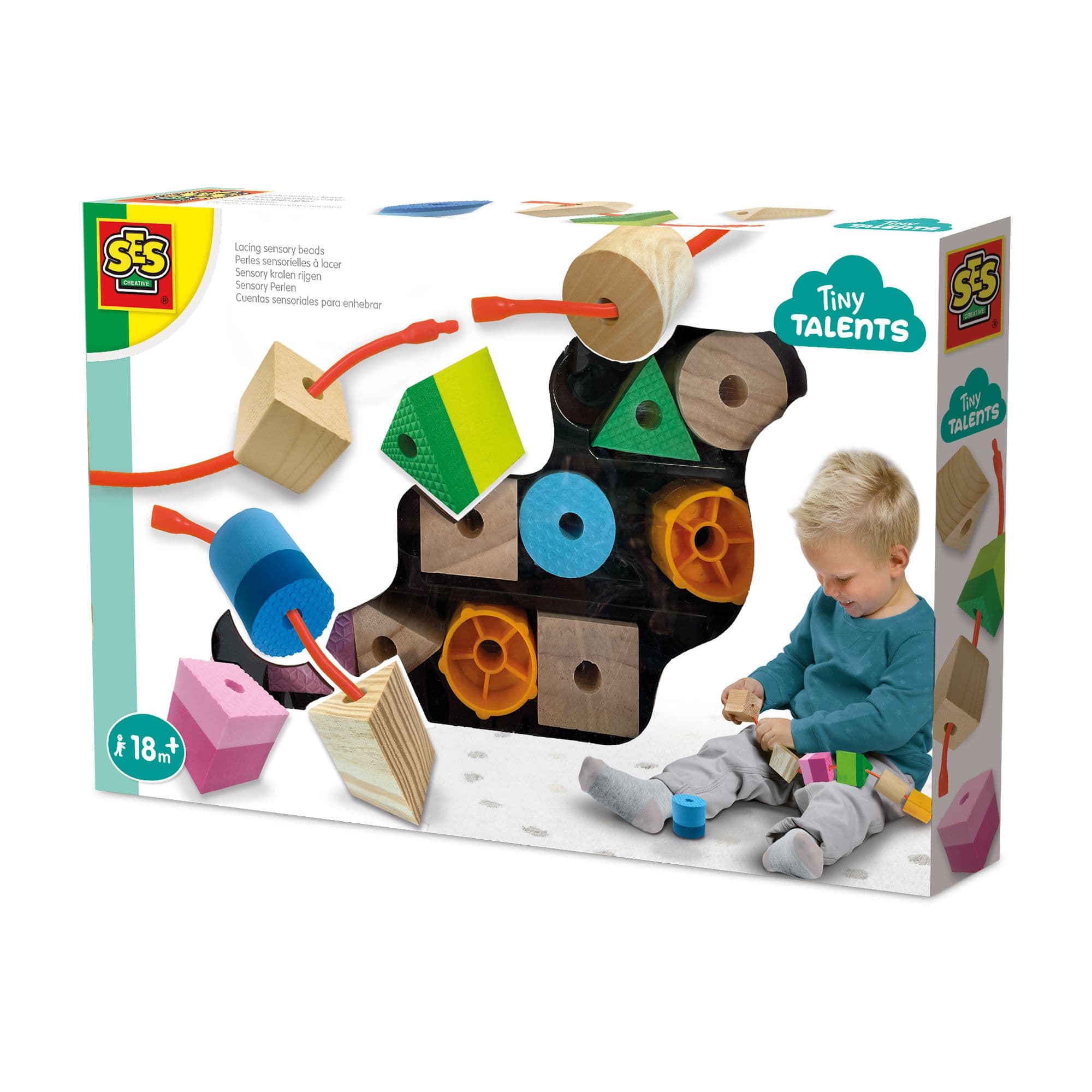 Tiny Talents Lacing Sensory Beads Toy Set