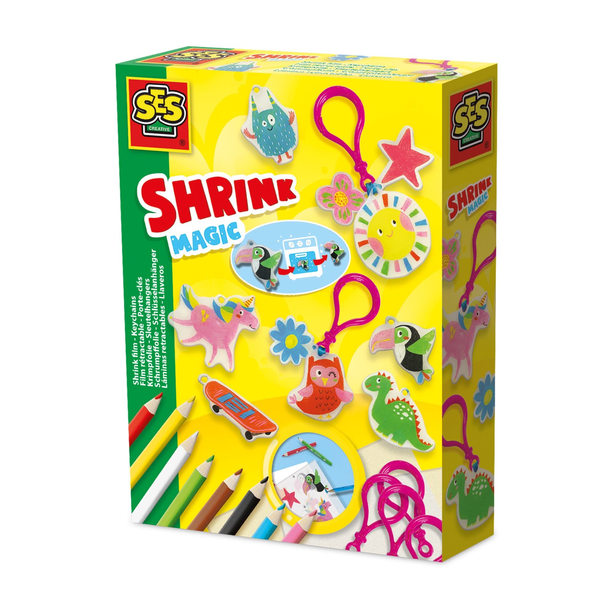 Magic Shrink Film Keychains Set