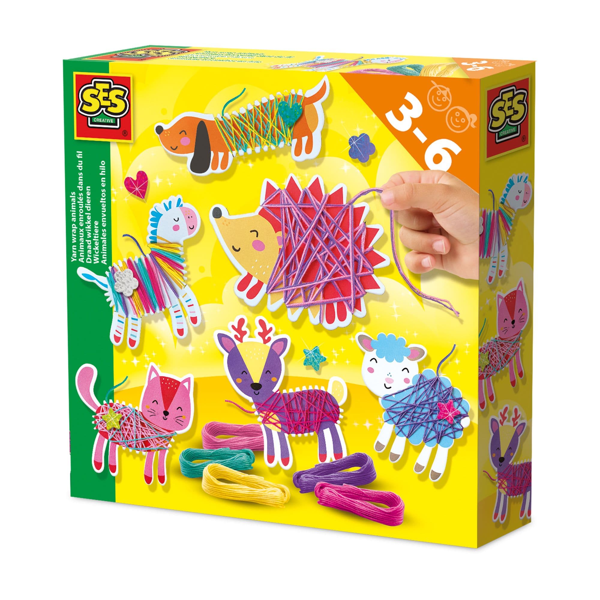 Yarn Wrap Animals Craft Kit
