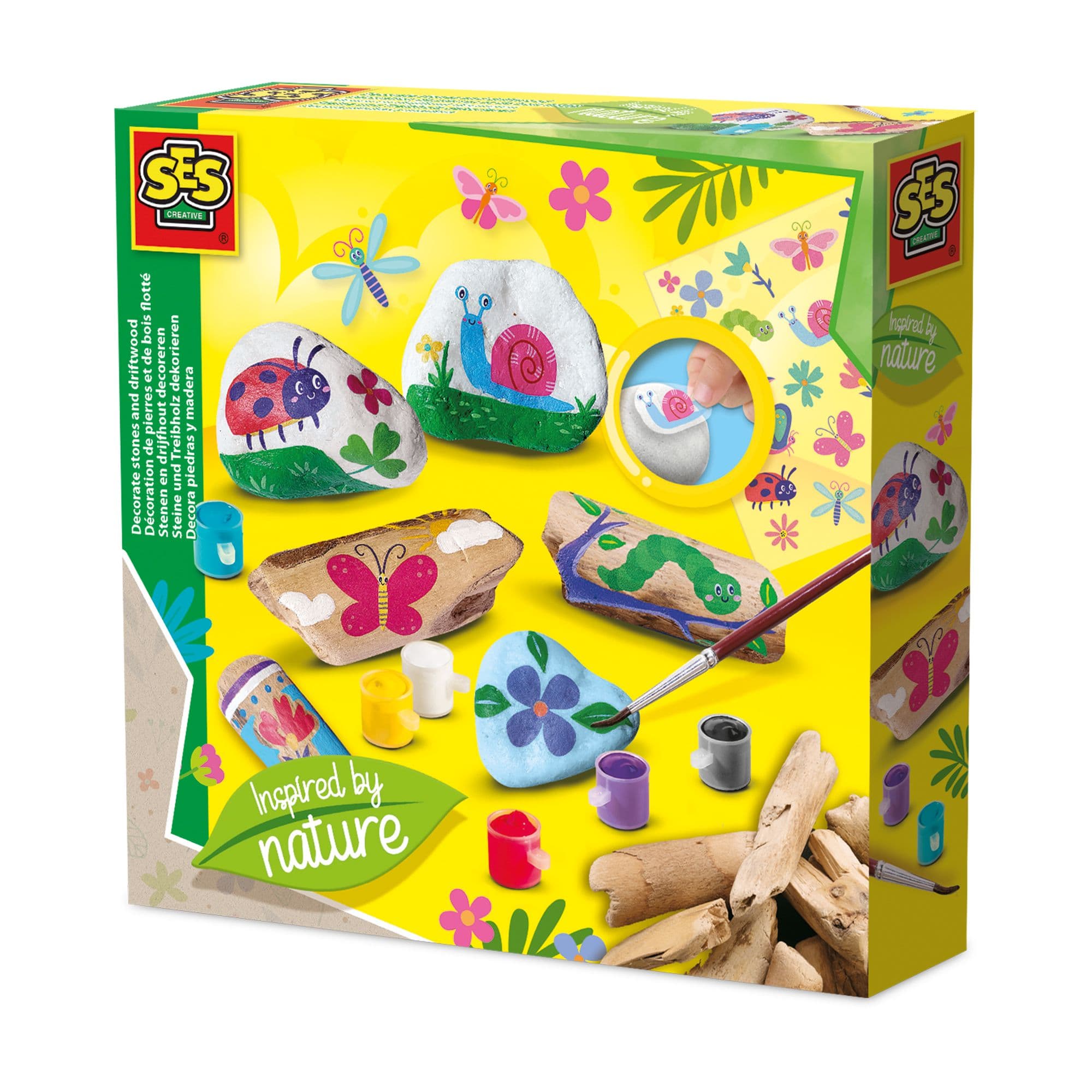 Inspired Nature Decorate Stones Driftwood Painting Set