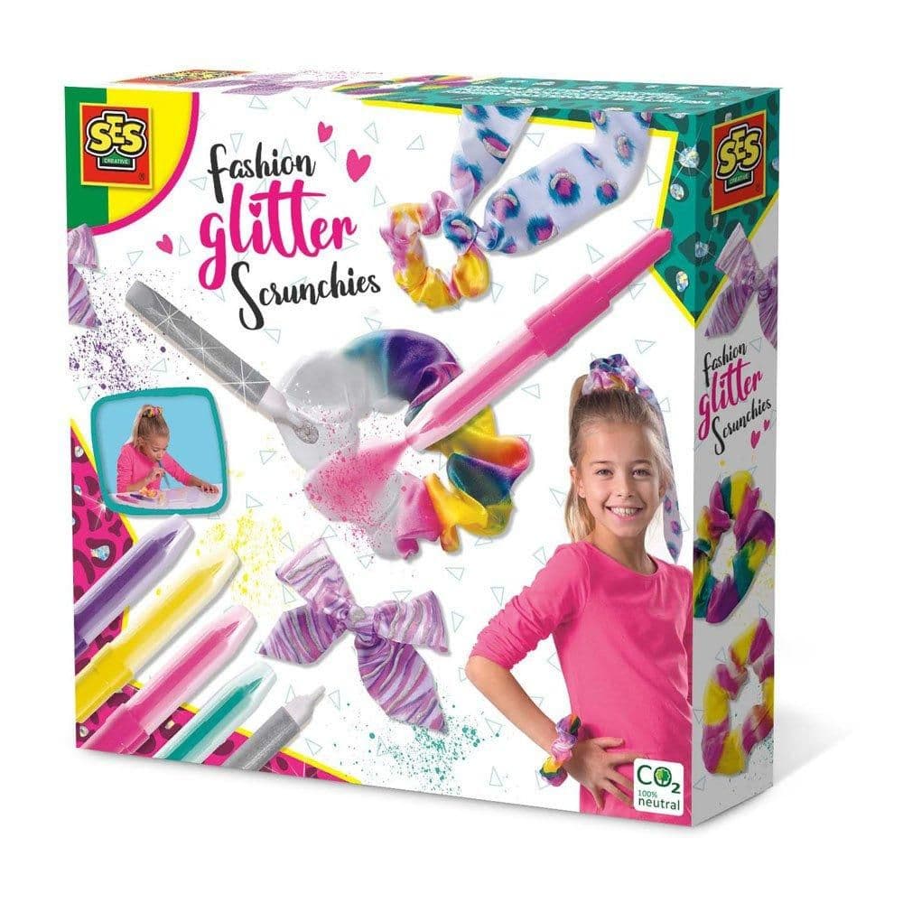 Fashion Glitter Scrunchies Set