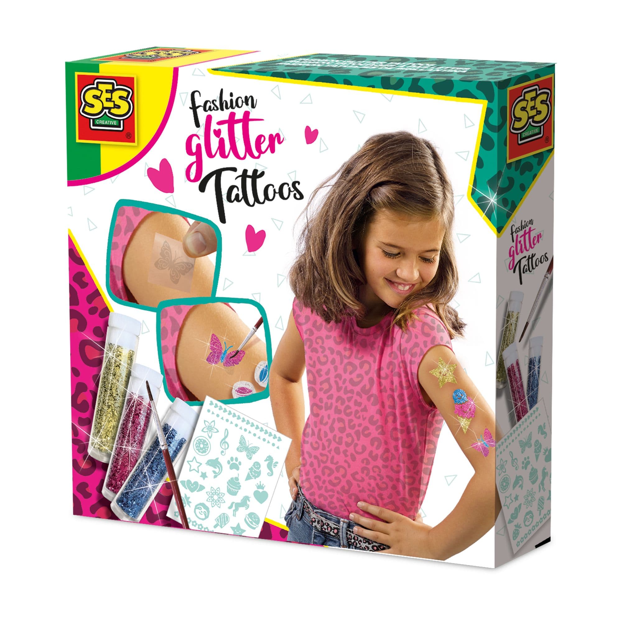 Temporary Fashion Glitter Tattoos Set