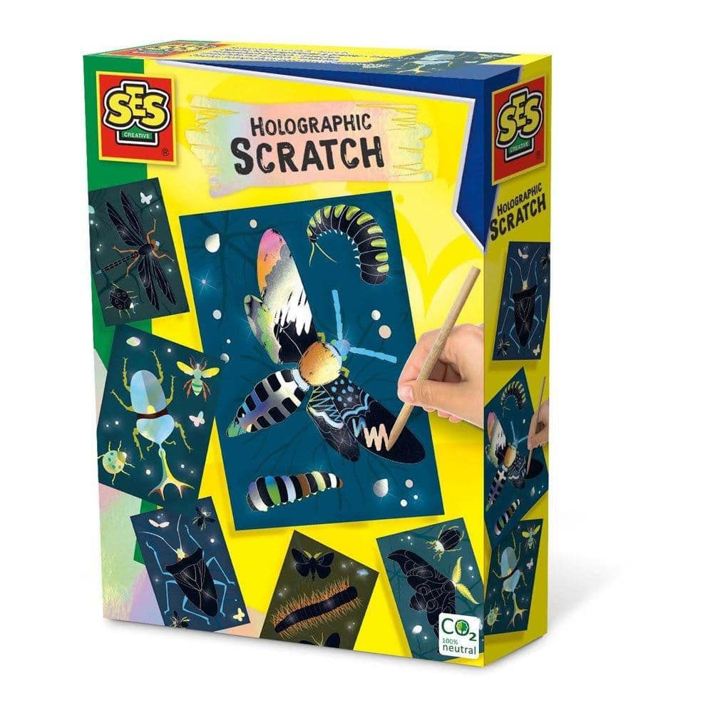 Holographic Scratch Insects Set
