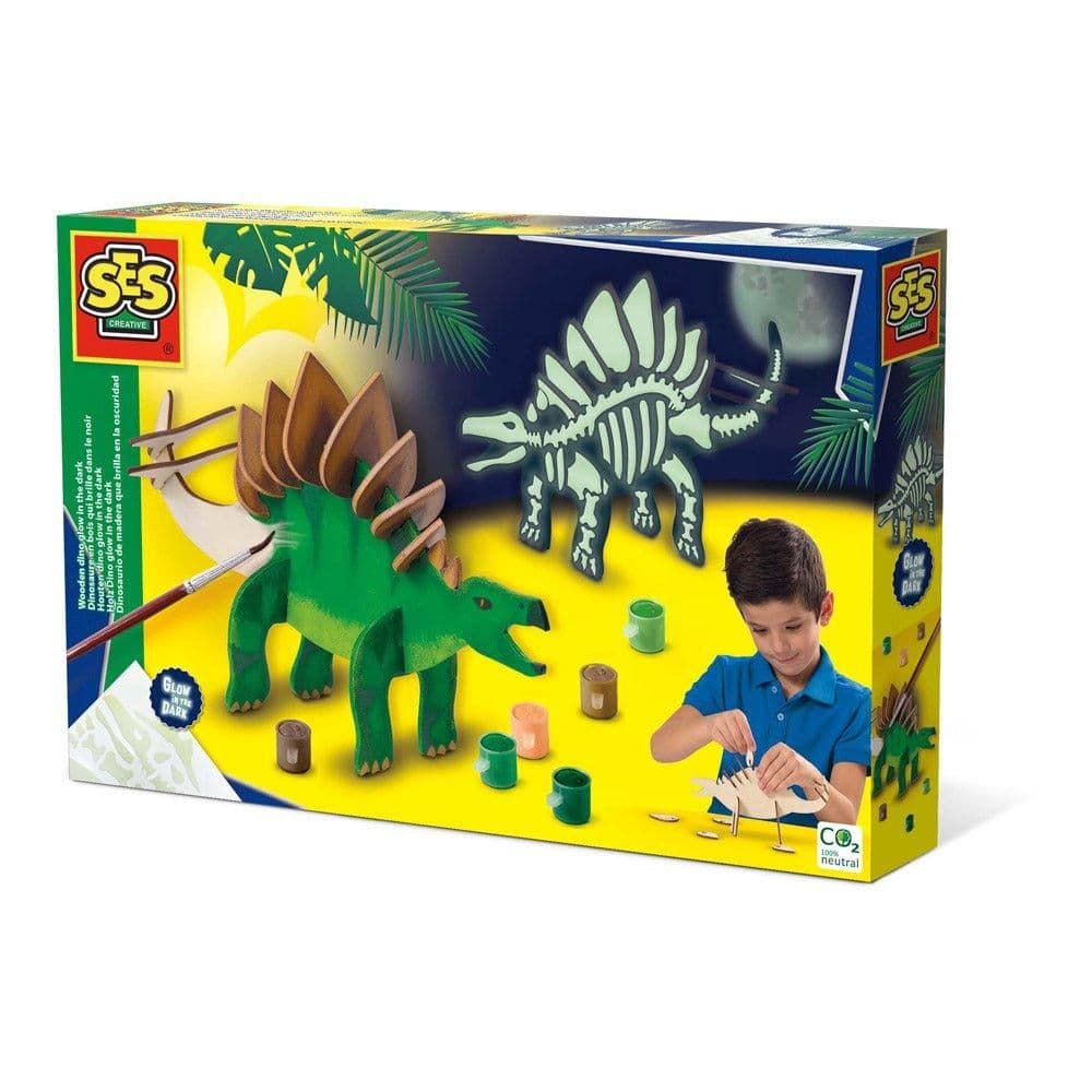 Wooden Dino Glow Dark Kit