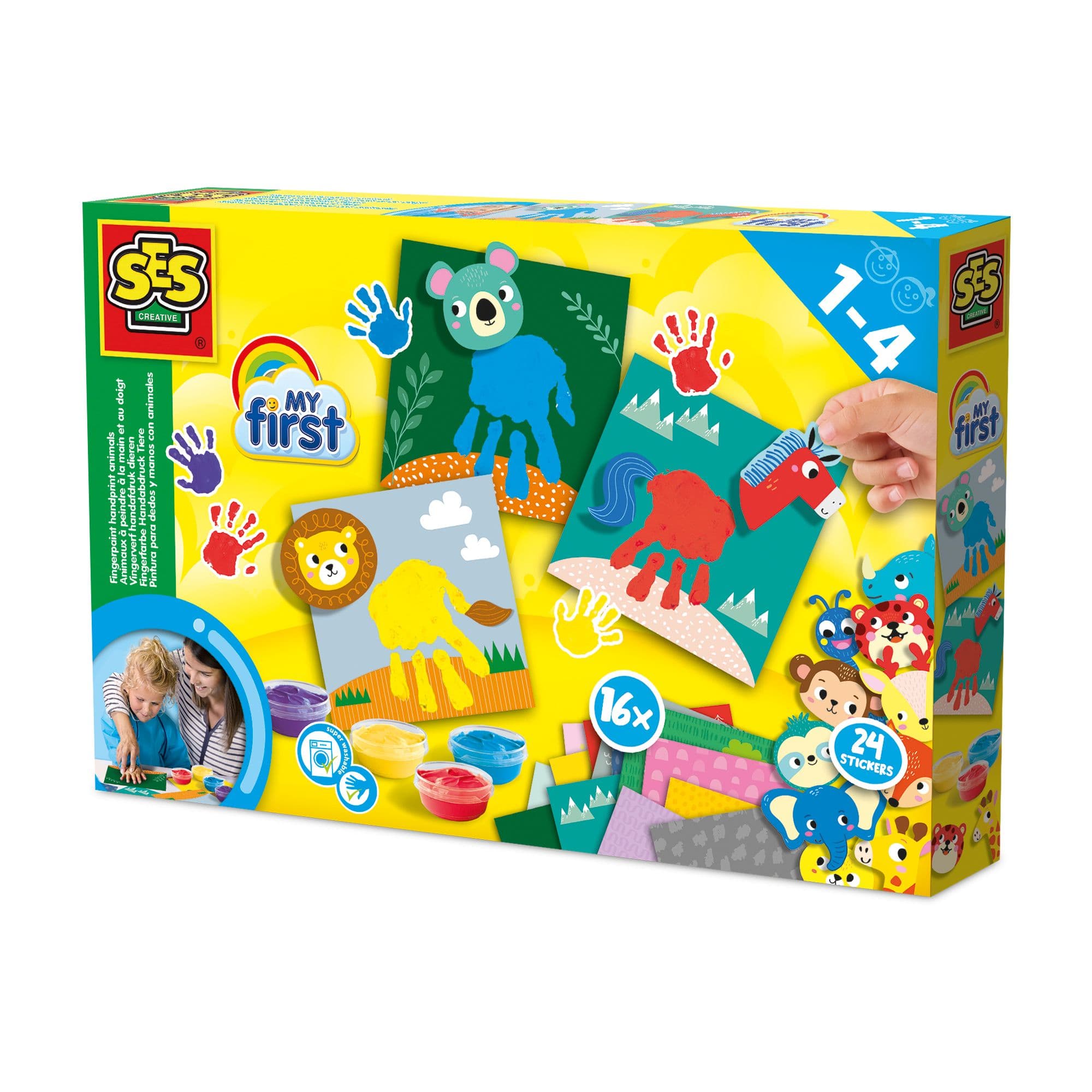 My First Fingerpaint Handprint Animals Set