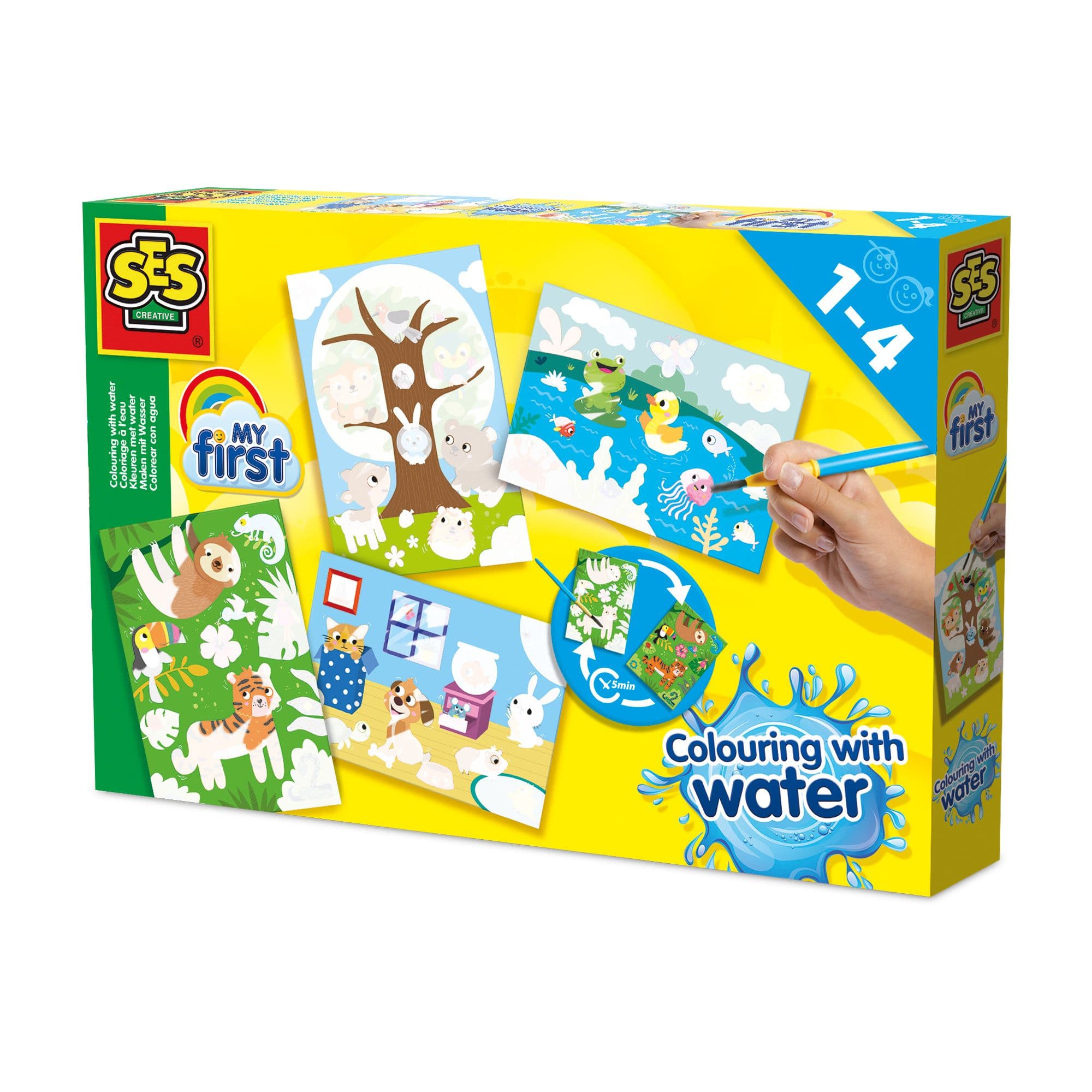 My First Colouring Water Hidden Animals