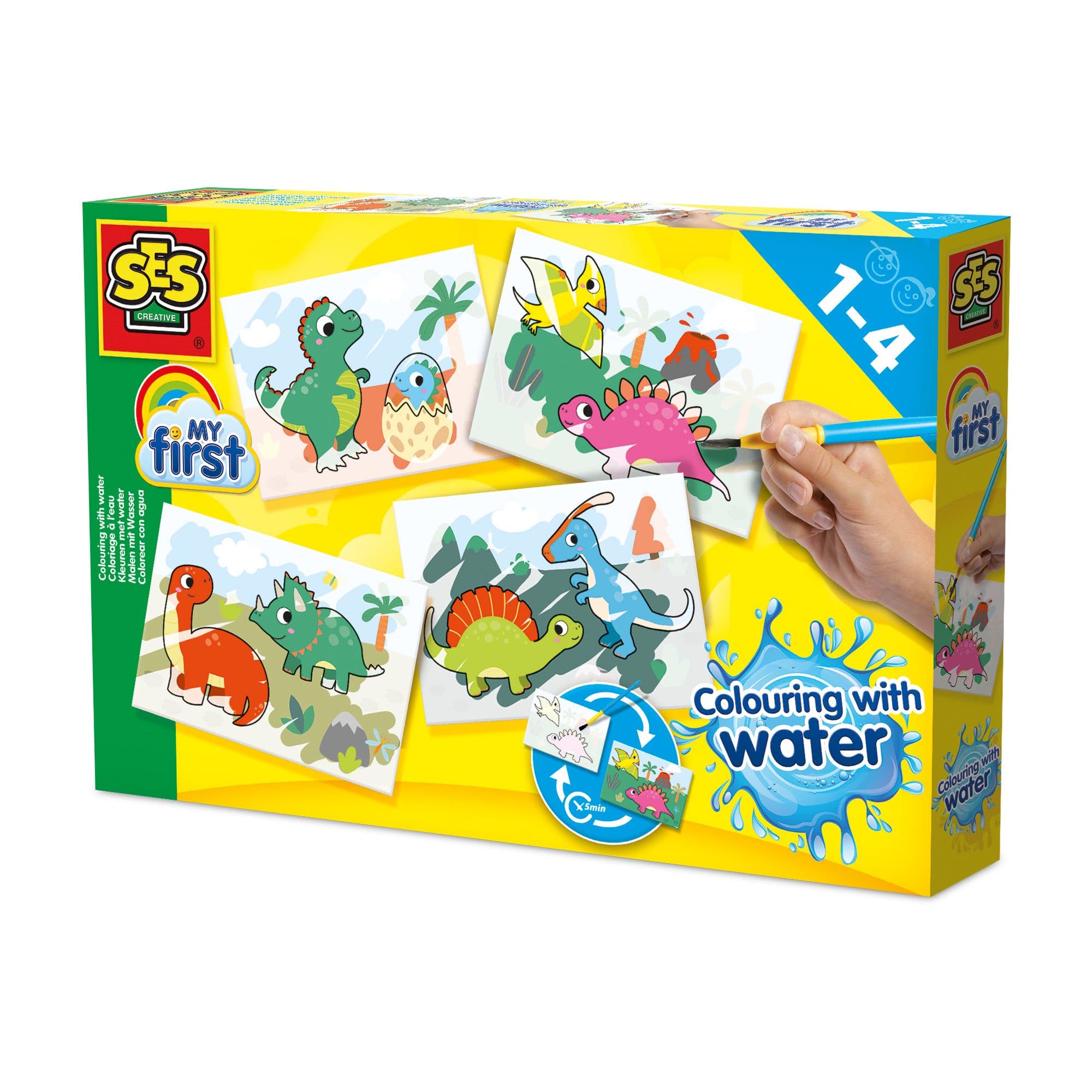 Dinos Colouring Water Painting Set