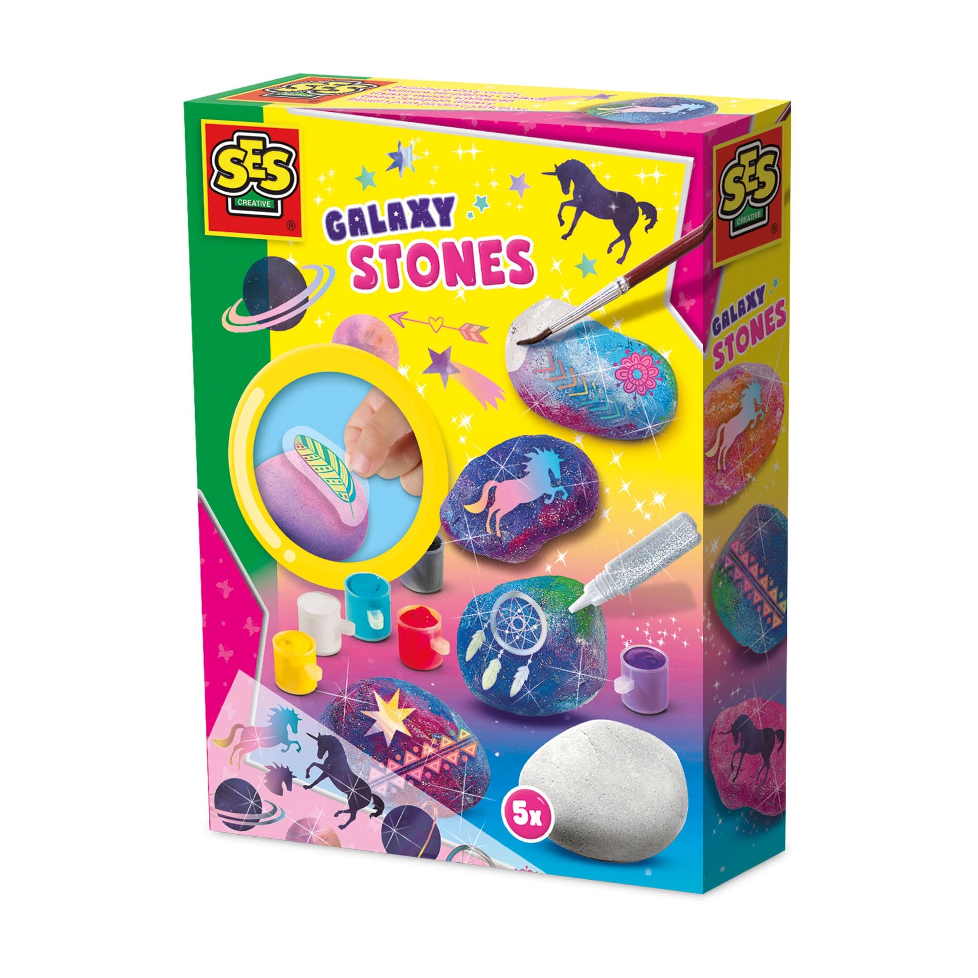 Painting Galaxy Stones Painting Set
