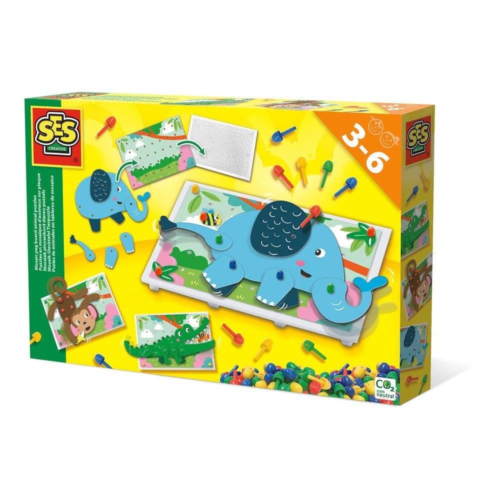 Animal Puzzles Mosaic Pegboard Mosaic Art Kit