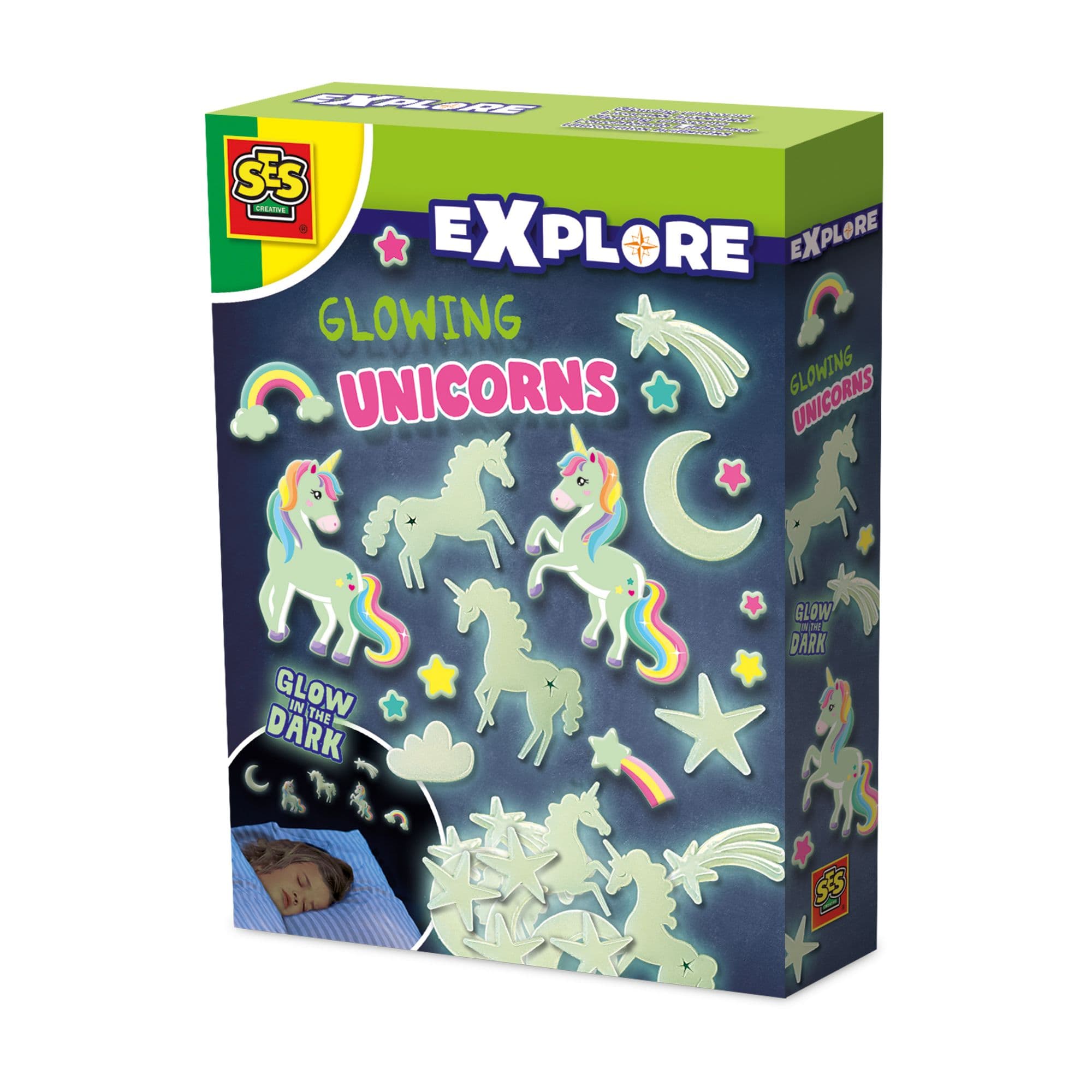 Explore Glowing Unicorns Decorative Stickers