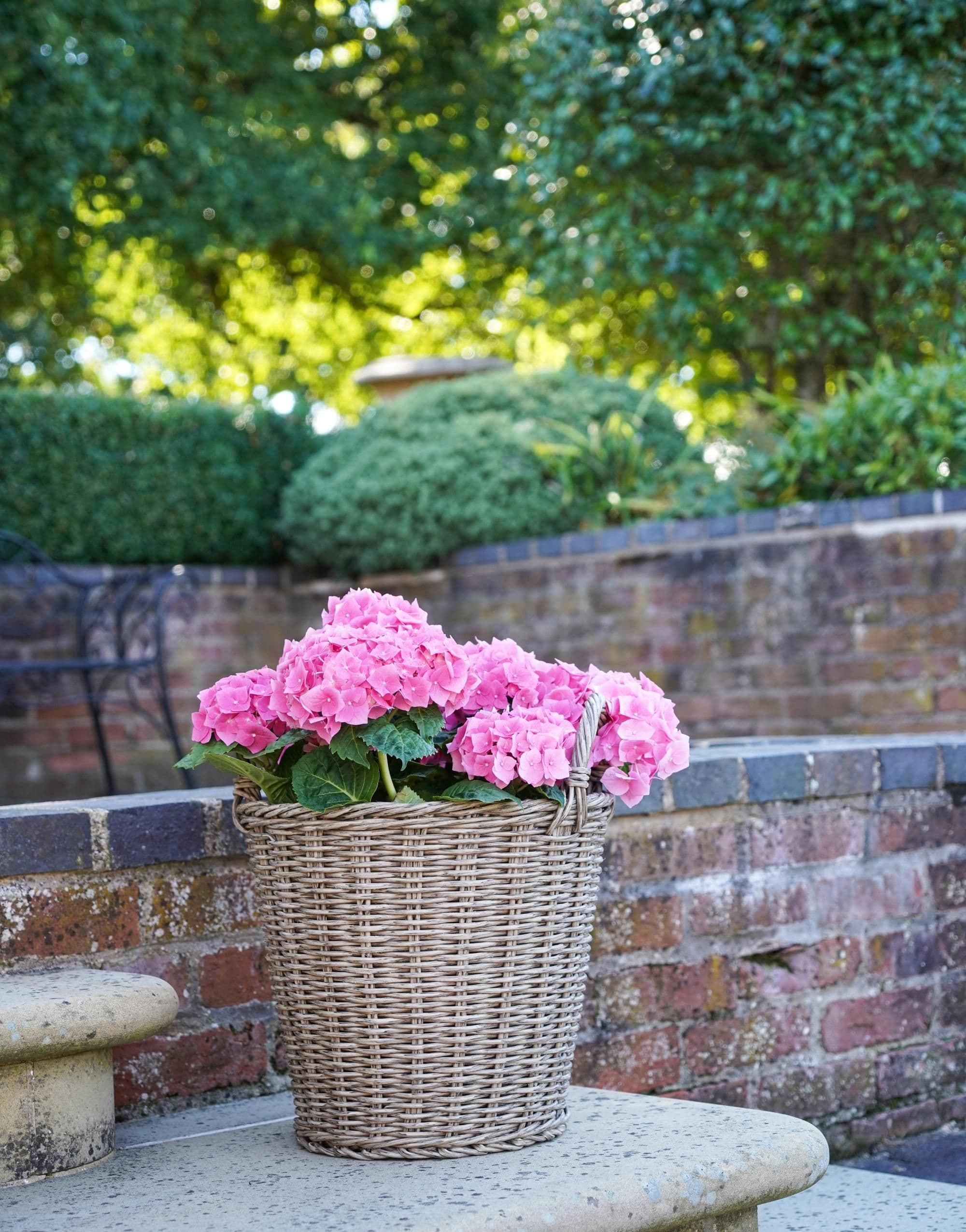 Polyrattan Lined Planter H40cm x D36cm