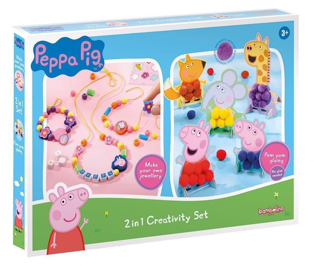 Peppa Pig 2 in 1 Jewelery/Pom Pom