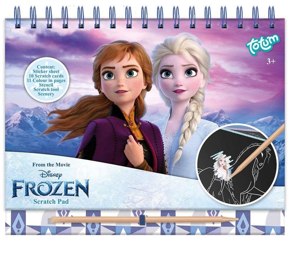 Disney Frozen scratch book w. spiral binder