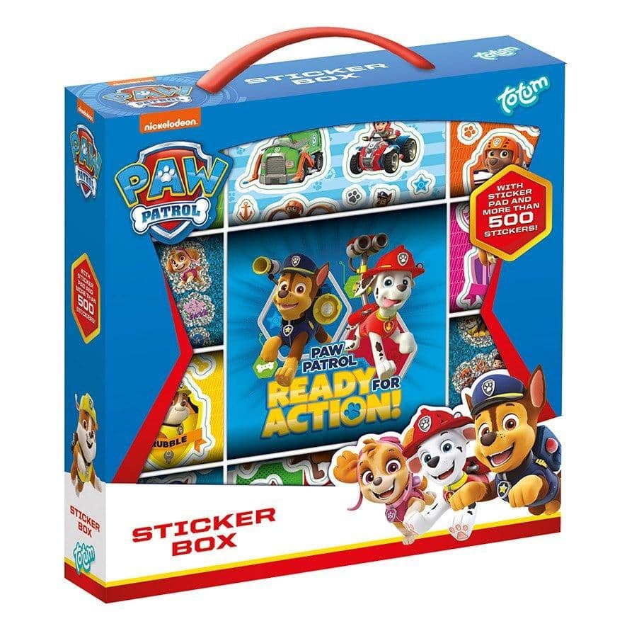Paw Patrol sticker box