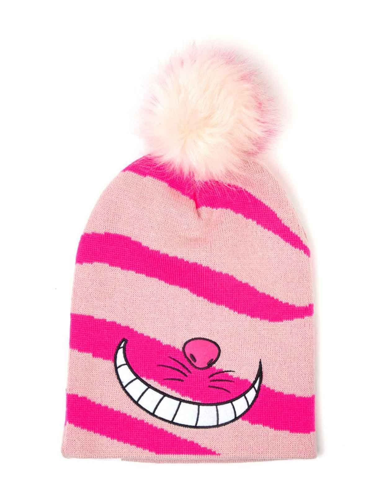 Alice Wonderland Cheshire Cat Smile Bobble Hat