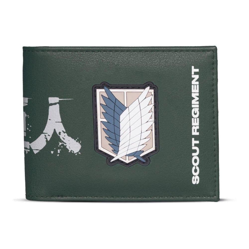 Scout Regiment Logo Bi-Fold Wallet, Male, Green (MW078560ATT)