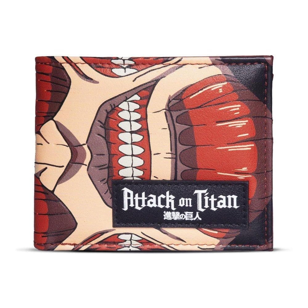 Colossus Titan All-over Print and Logo Bi-Fold Wallet, Male, Multi-colour (MW184025ATT)