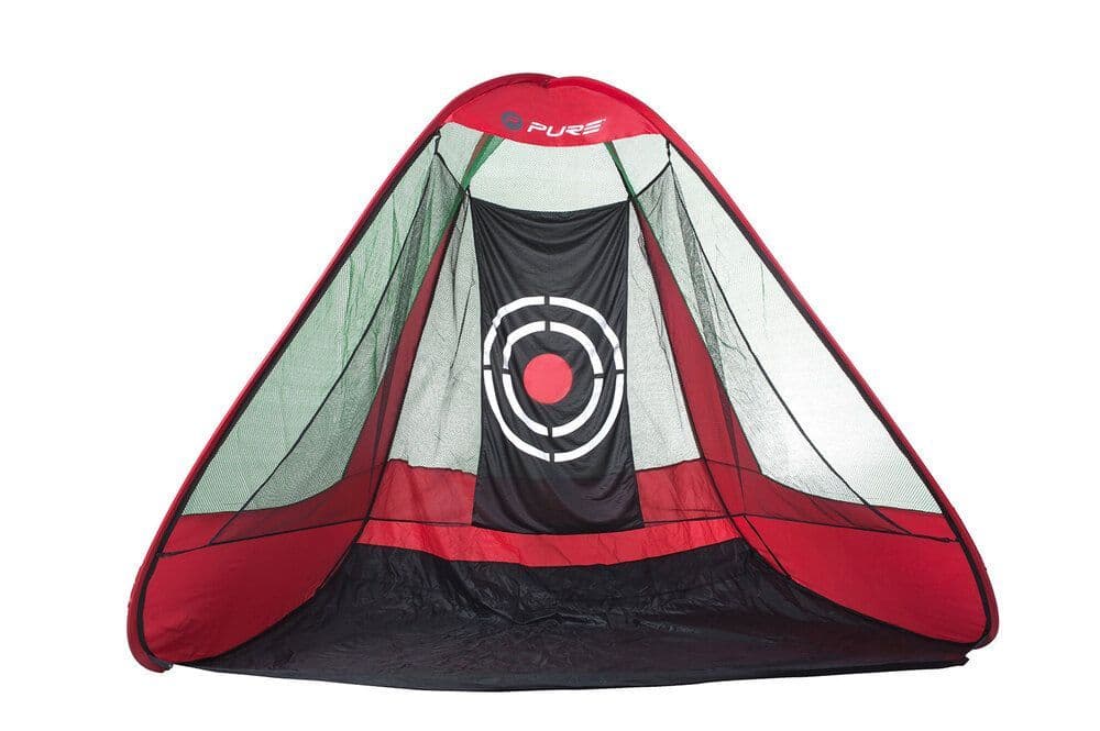 Golf Triangular Practice Net Red Black
