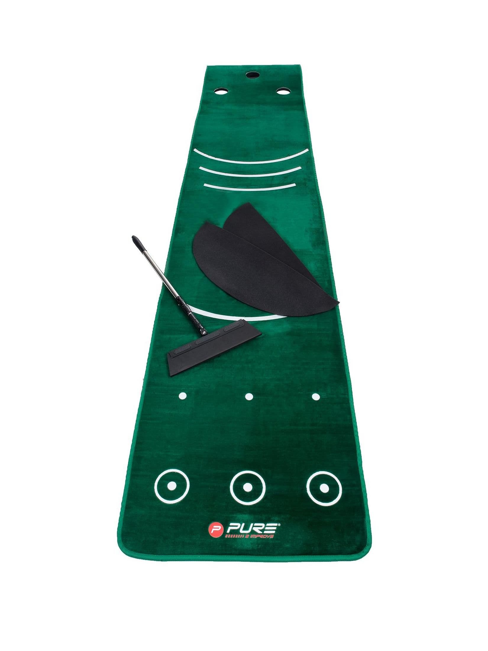 Golf Putting Mat Broom