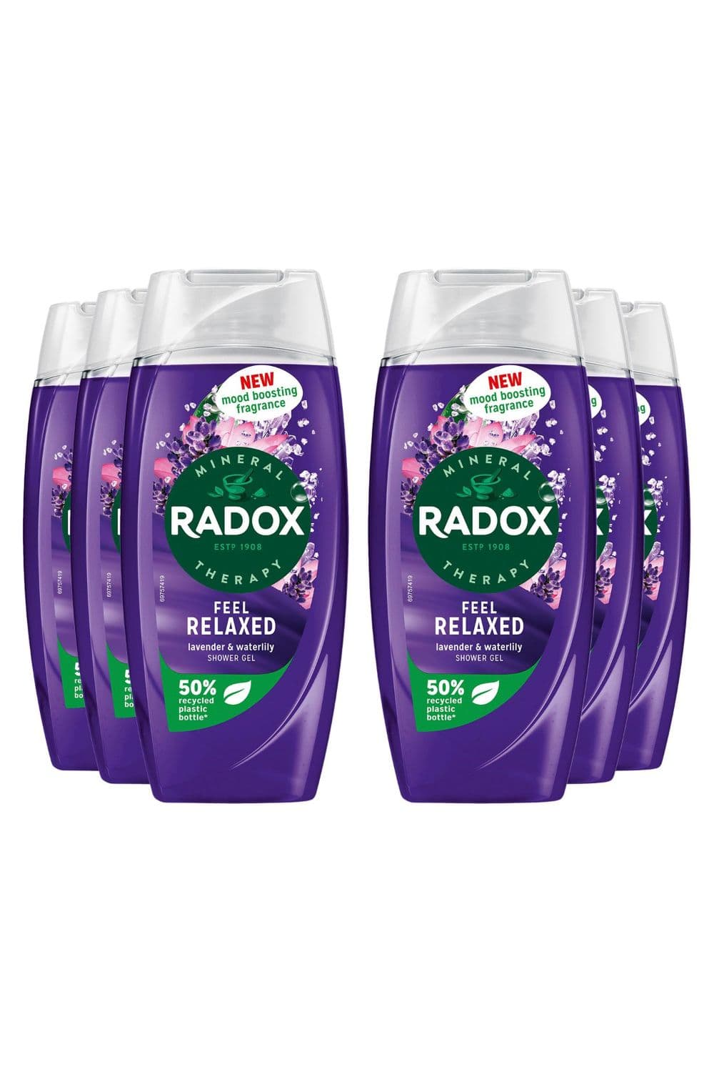 Shower Gel Feel Relaxed Lovender & Waterlily 6 x