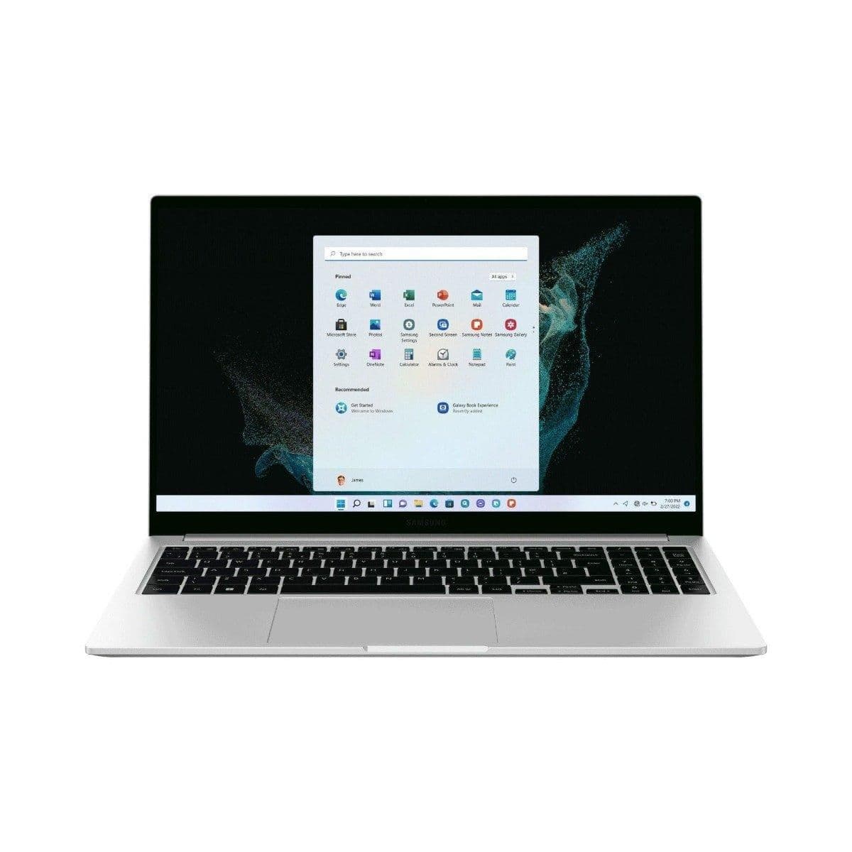 Samsung Galaxy Book 2 15.6" Laptop Intel i5 12th Gen 8GB RAM 256GB SSD Silver - NP750XED-KC2UK