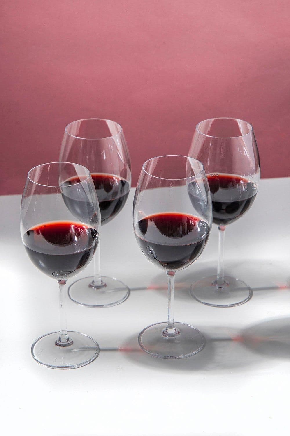 Julie Set 4 Bordeaux Glasses