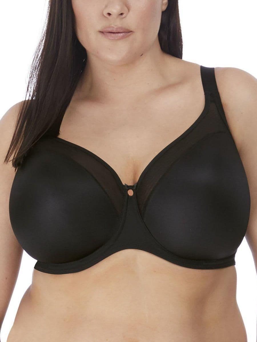 Elomi Women's Smooth Moulded T-Shirt Bra in Black | Size: 36G