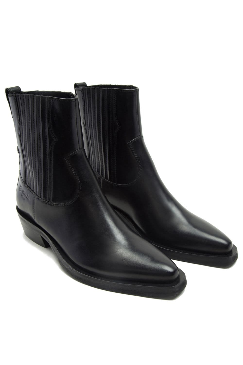 Bromley Western Ankle Leather Boots
