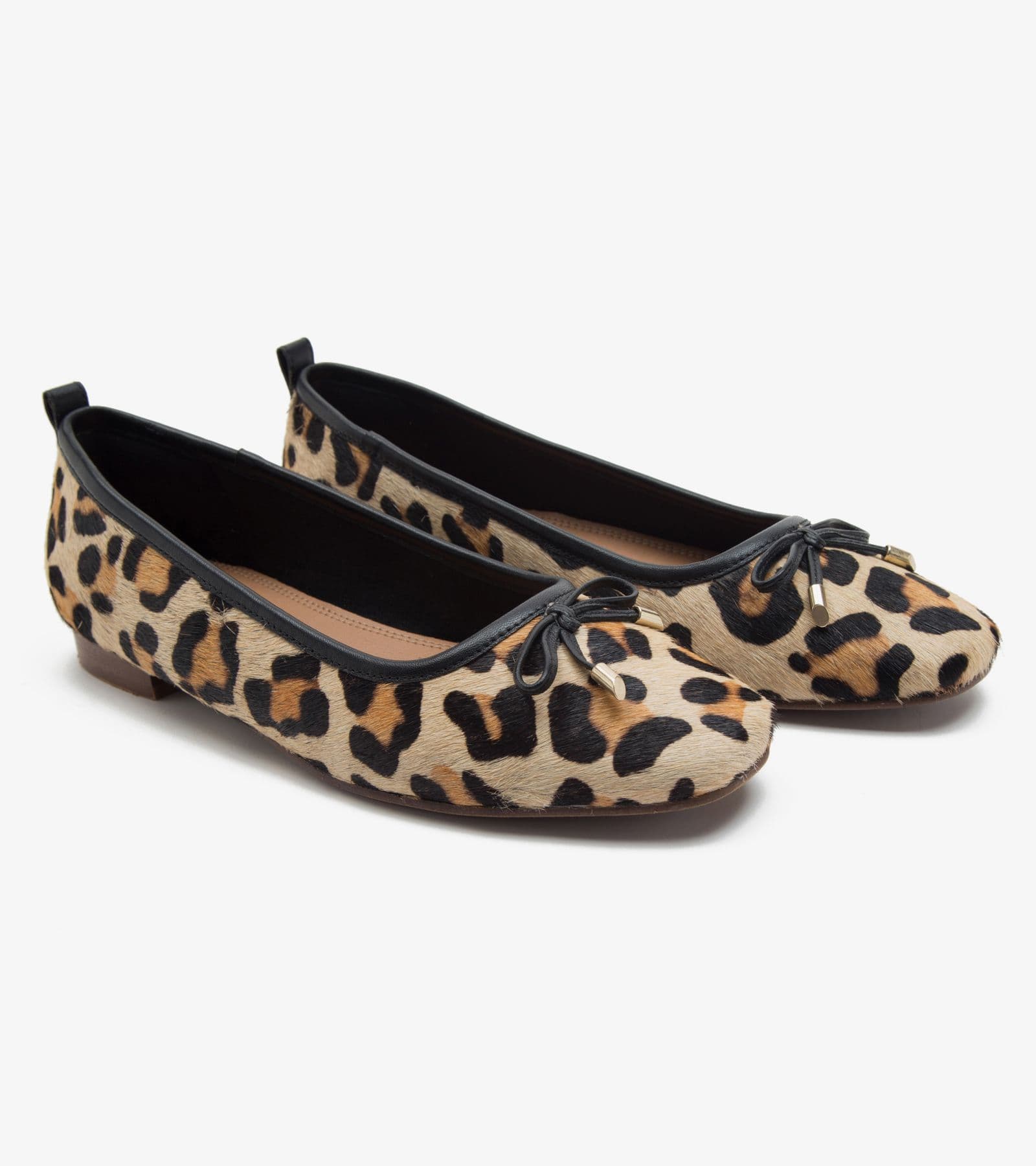 Pinner Leopard Print Ballerinas