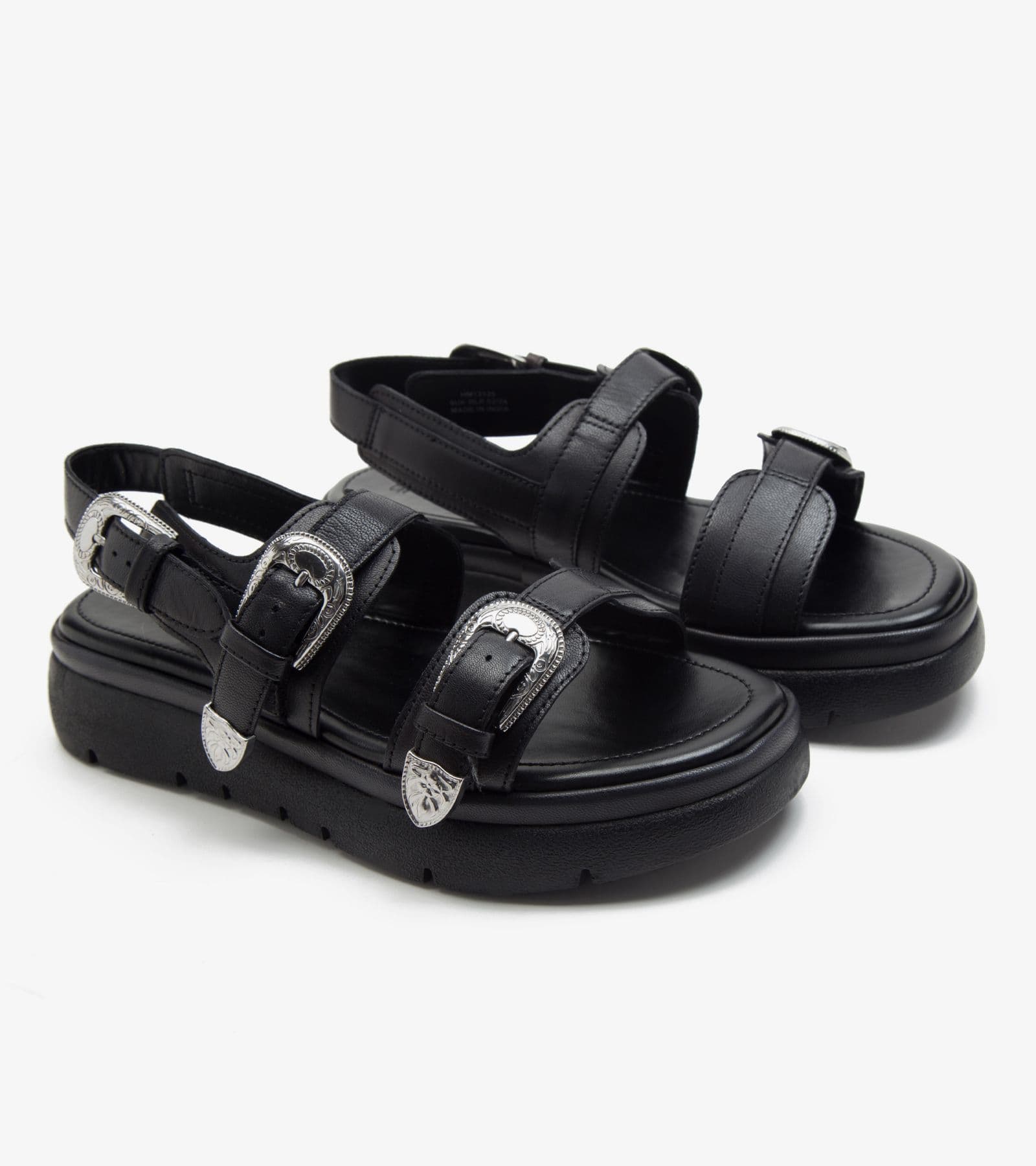 Hyde Double Strap Platform Western Sandals
