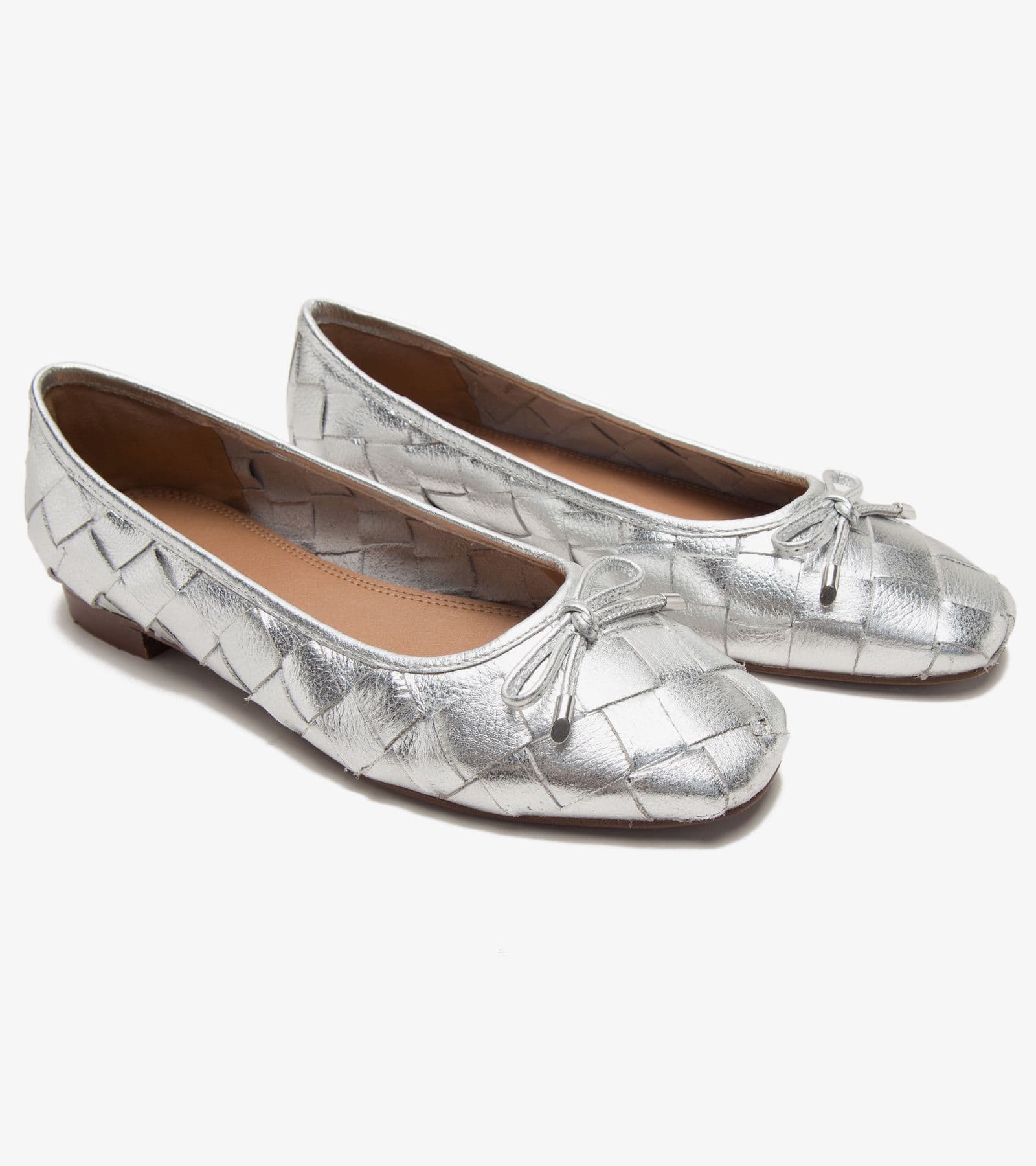 Marble Trendy Woven Ballet Flats Ballerina
