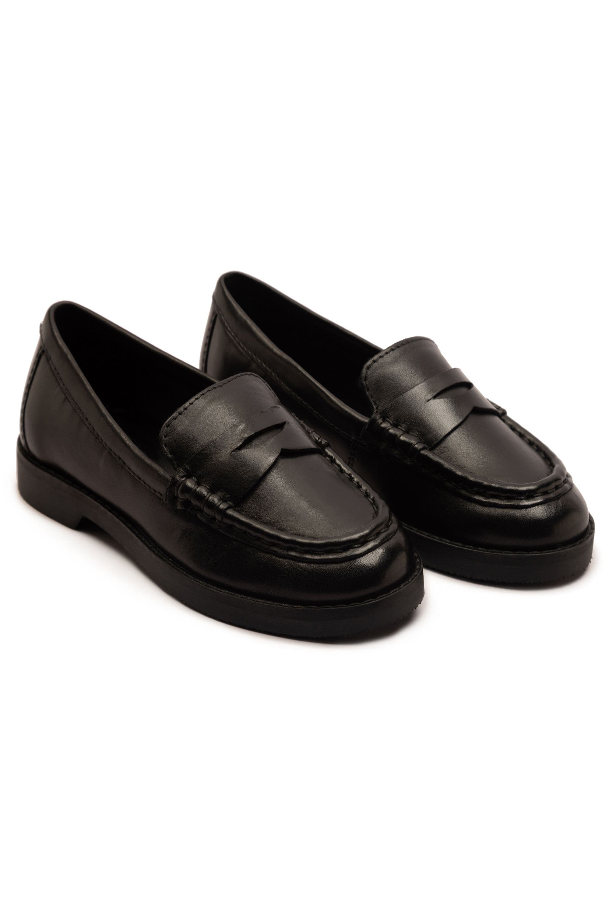 Hermonie Leather Penny Loafers