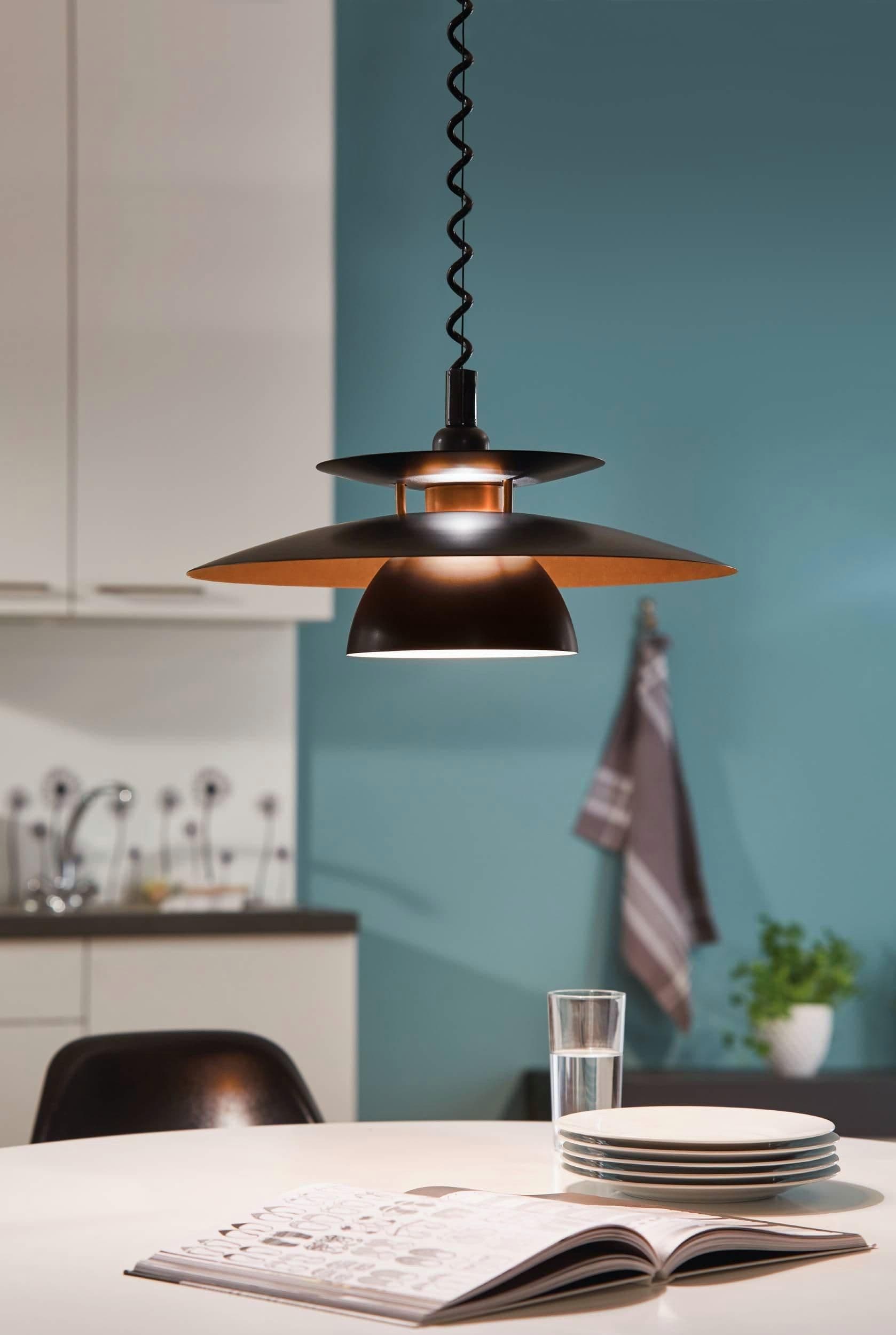 Brenda Black Copper Steel Pendant Light