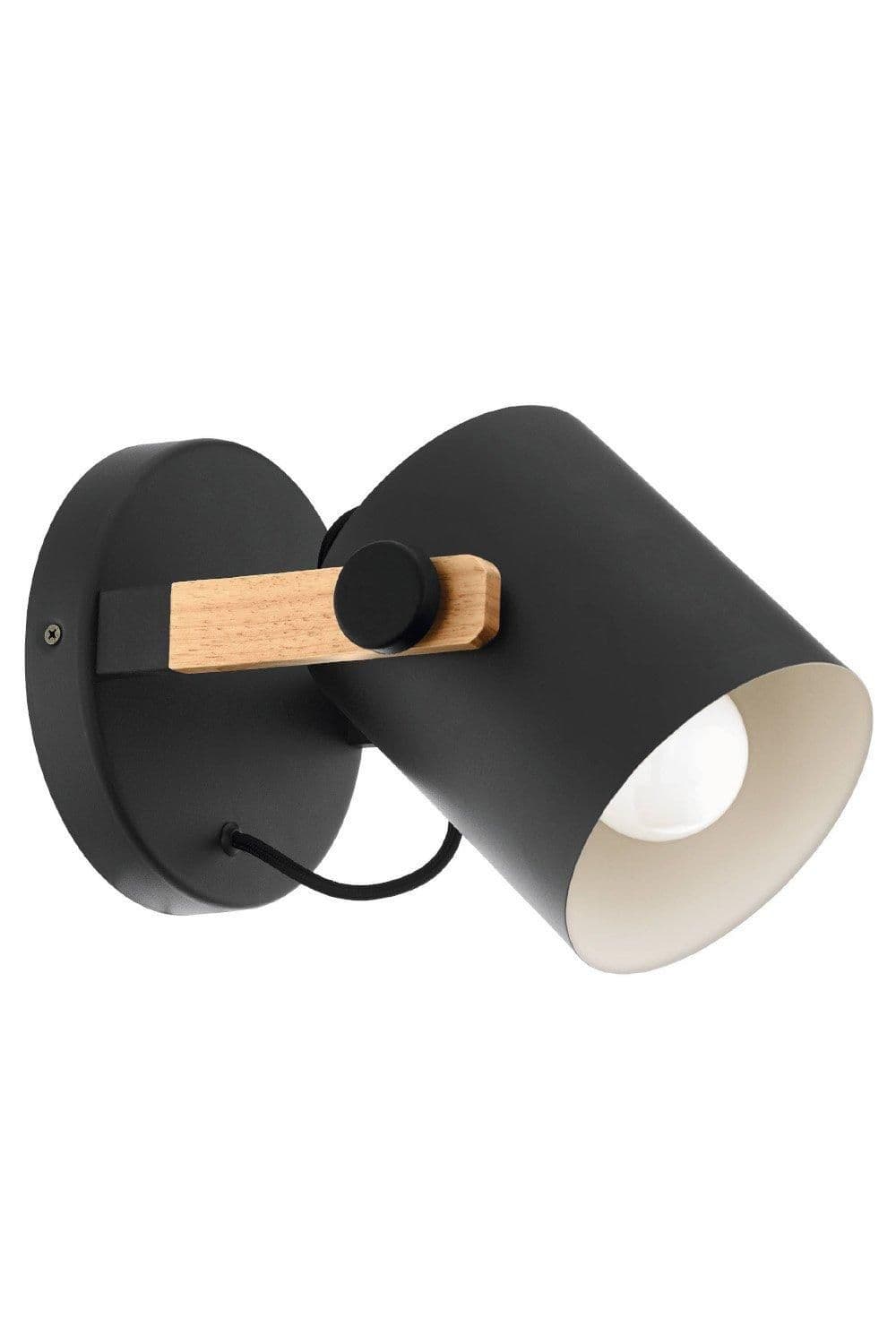 Hornwood Metal Wood Spot Light Wall Light
