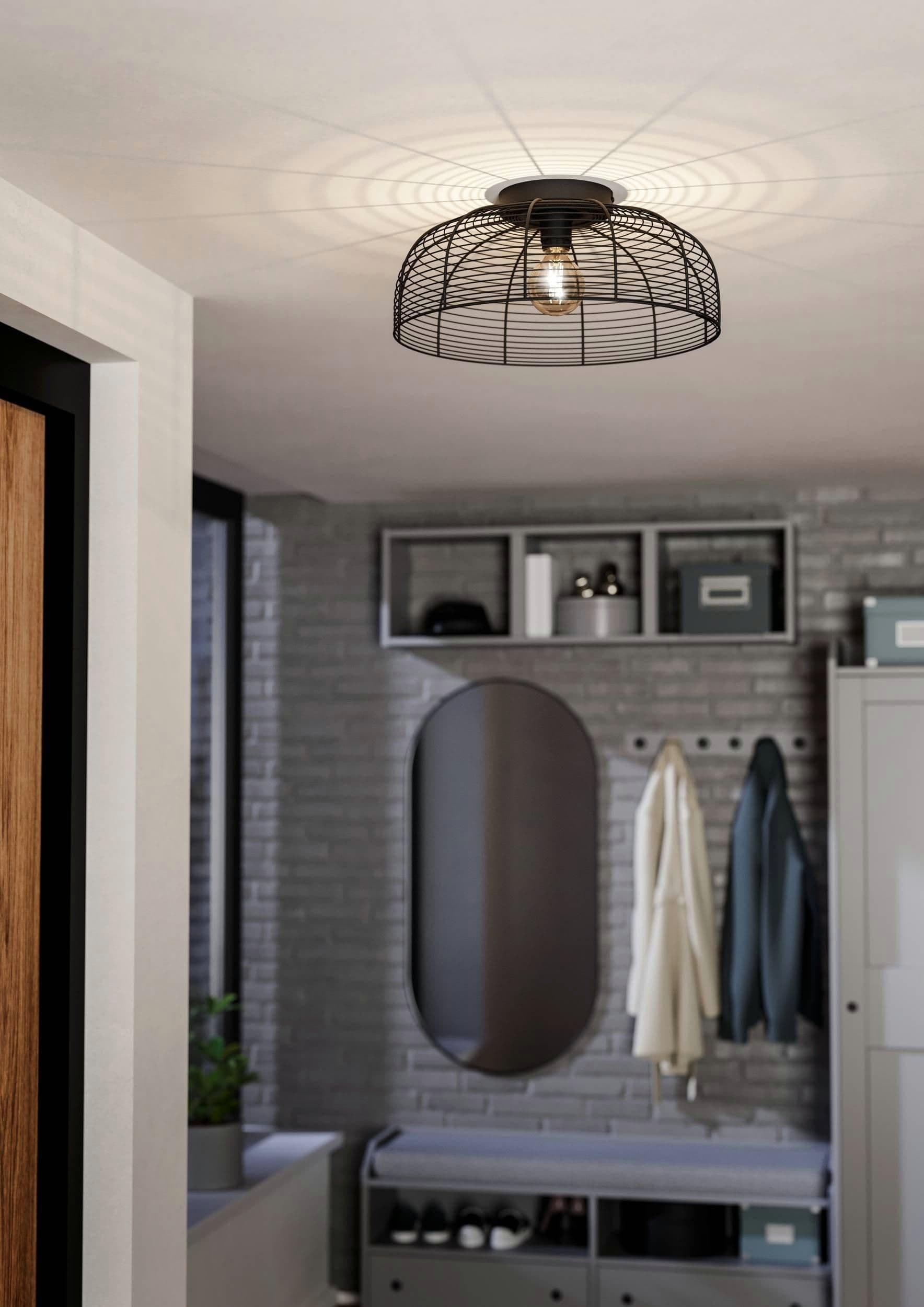 Rinroe Blac Steel Wire Ceiling Light