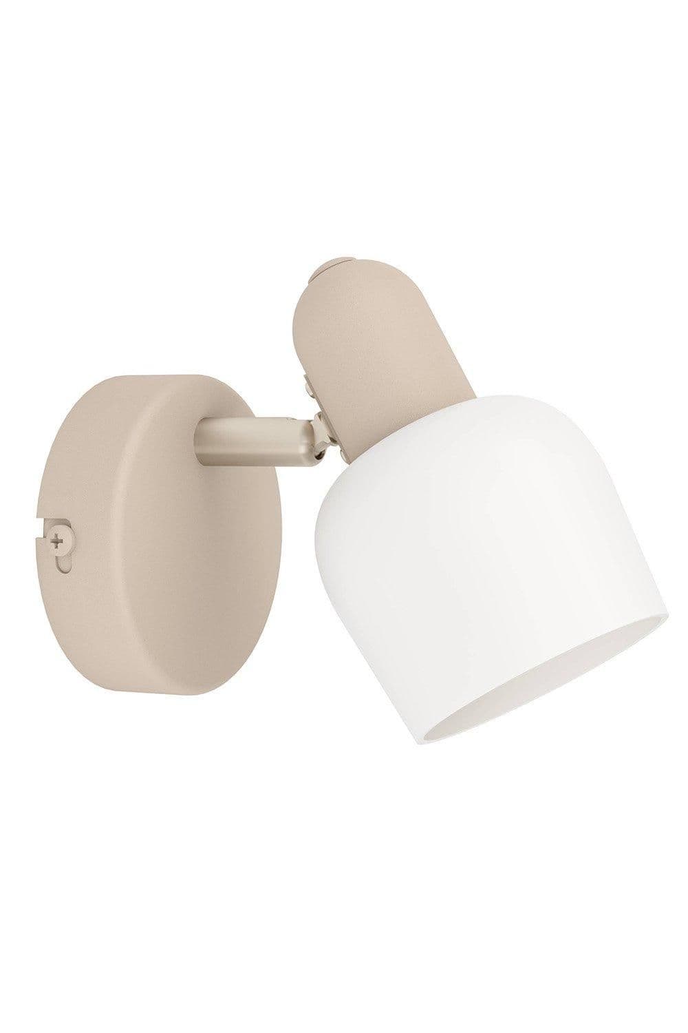 Corato Sandy Steel Glass Adjustable Single Spotlight