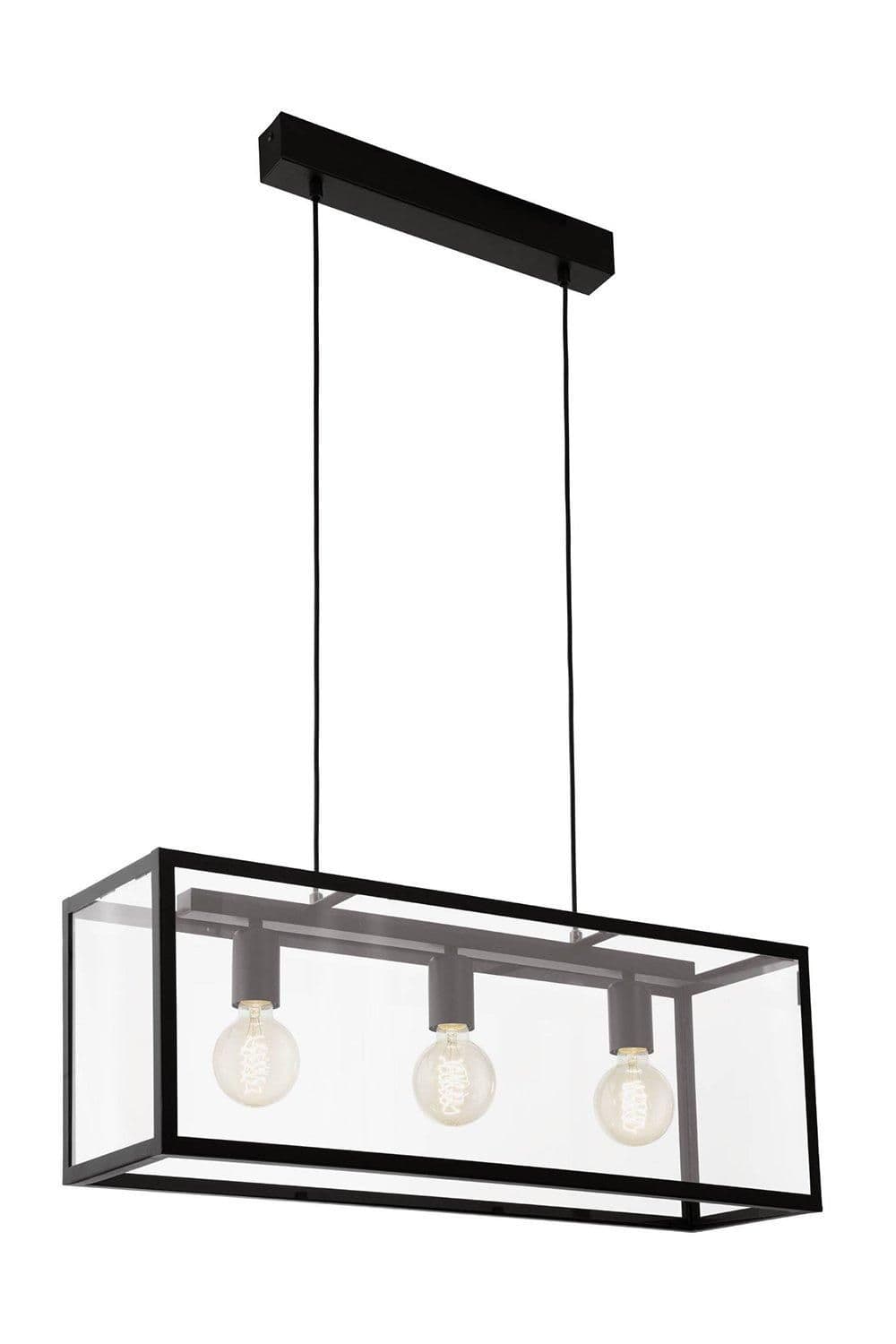 Charterhouse Steel Glass Caged Pendant Light