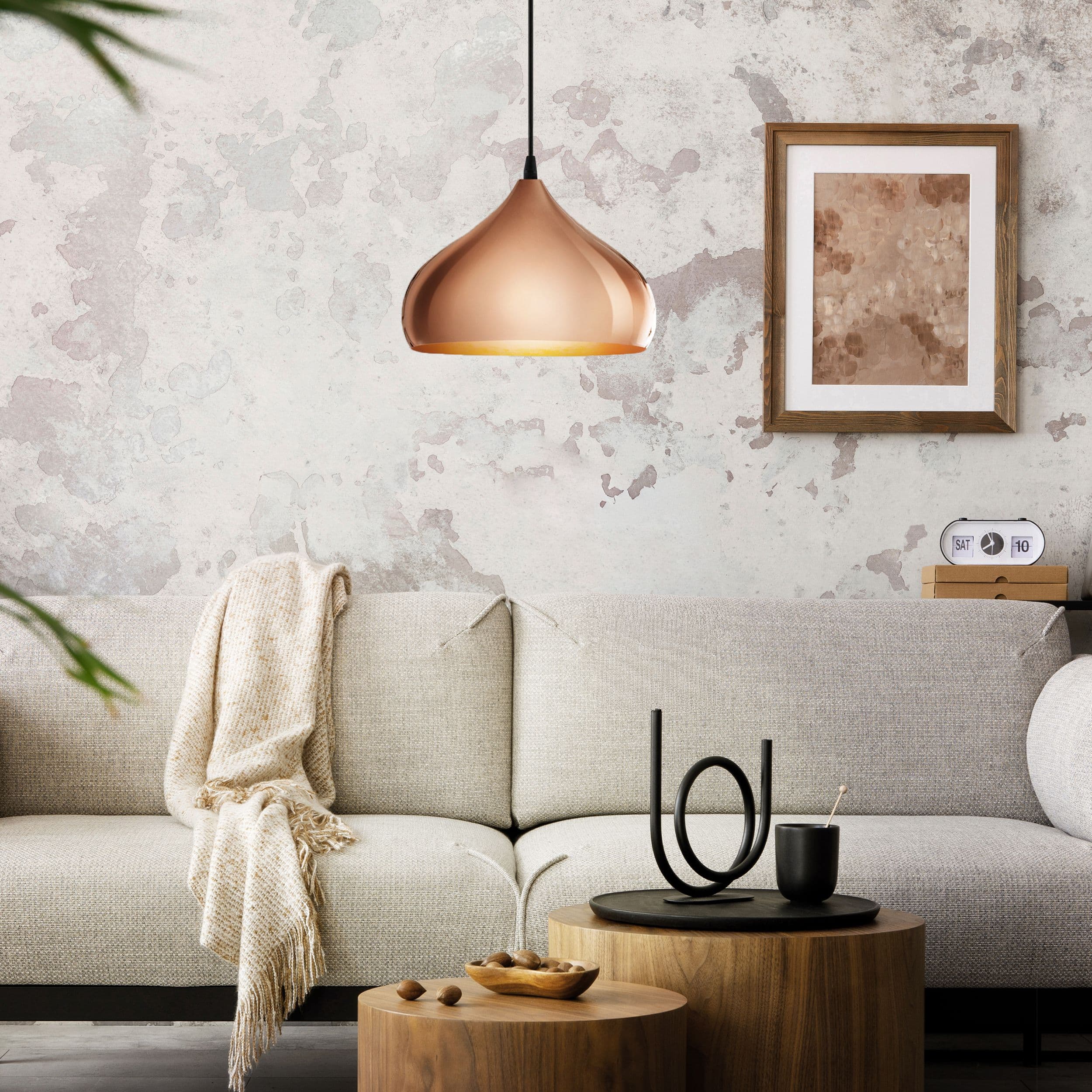 Hapton Metal 1 Light Pendant Light