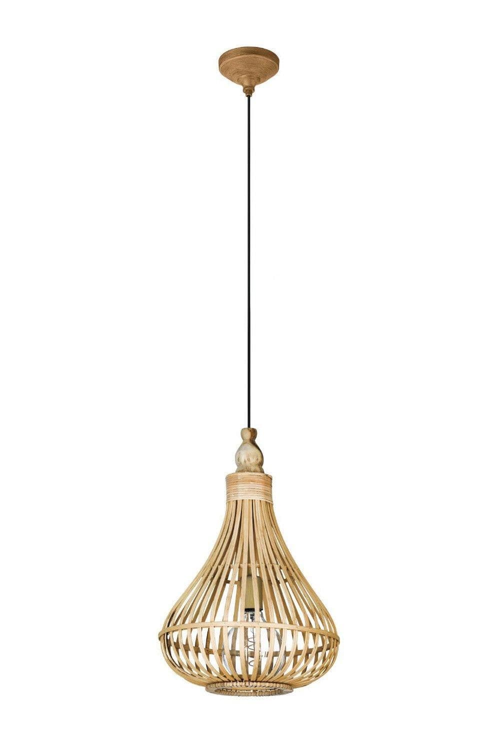Amsfield Rattan 1 Light Ceiling Pendant