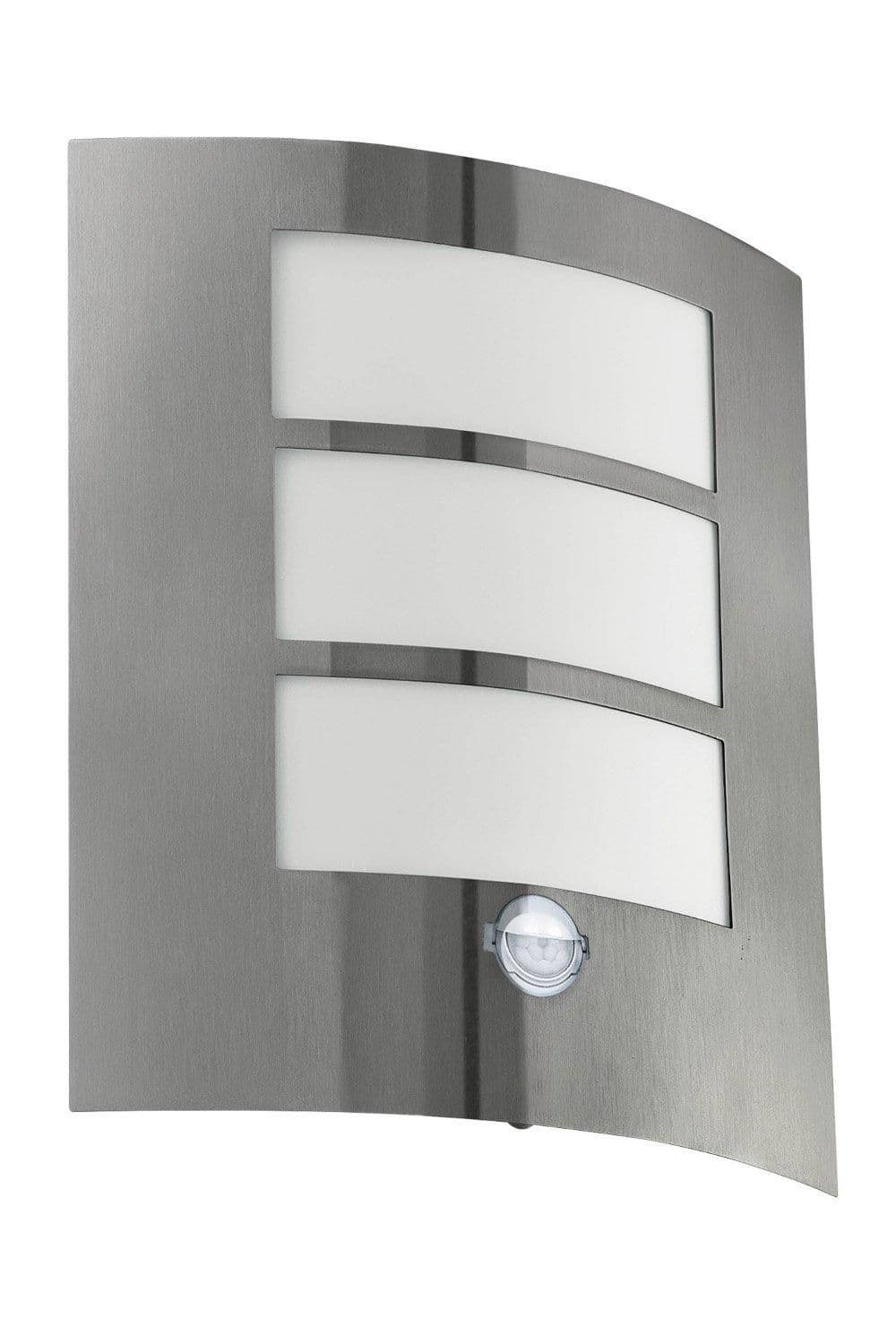 City Stainless Steel Metal IP44 Outdoor Wall Light Sensor