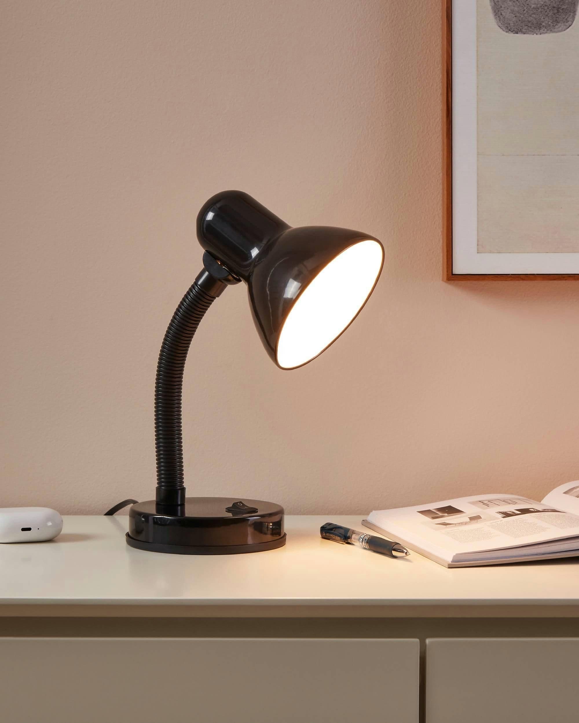 Basic Plastic Flexible Table Lamp