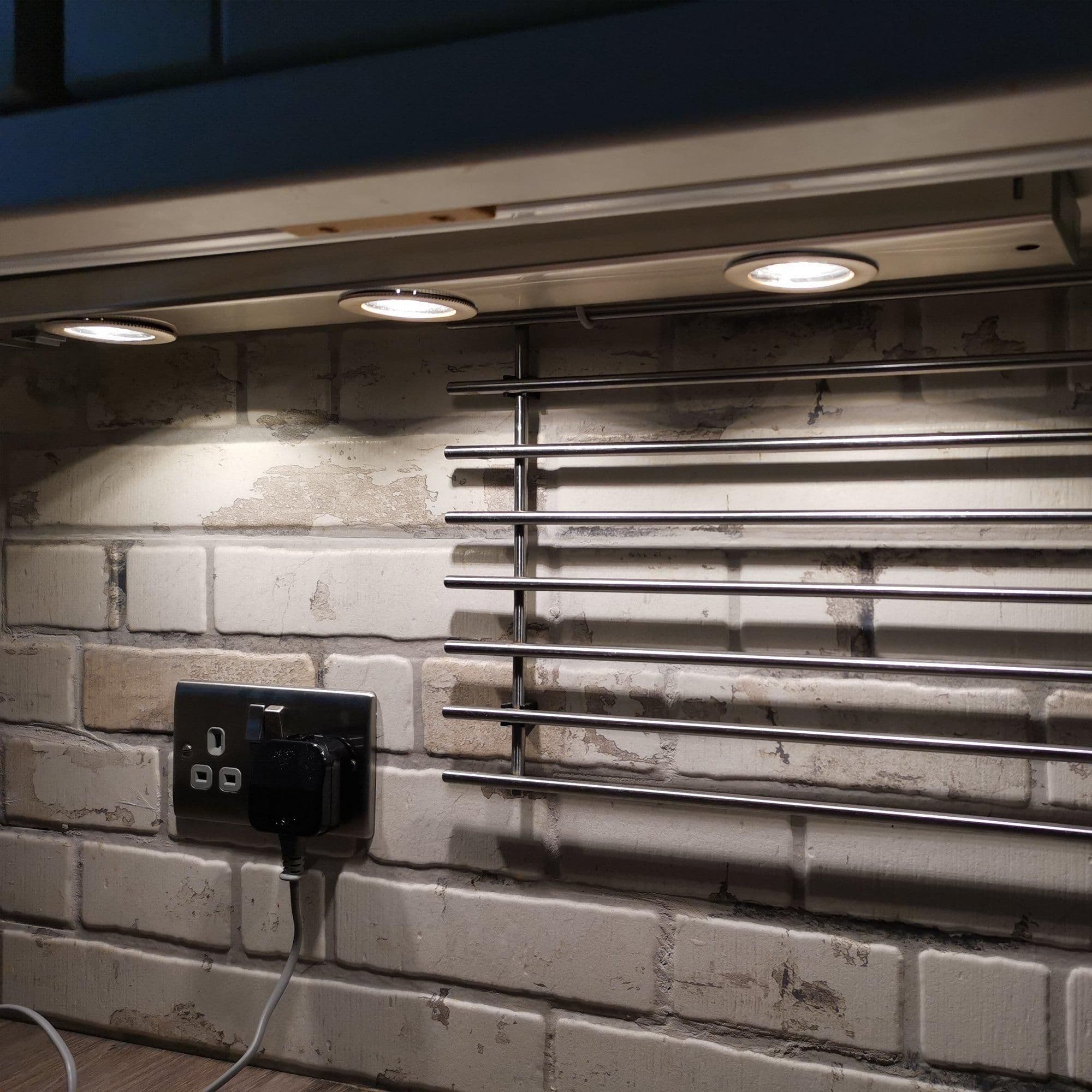 Kob LED Satin Nickel Under Cabinet Light 60cm