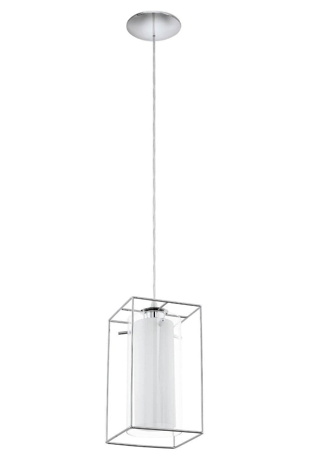 Loncino Chrome Glass Metal 3 Light Ceiling Fitting