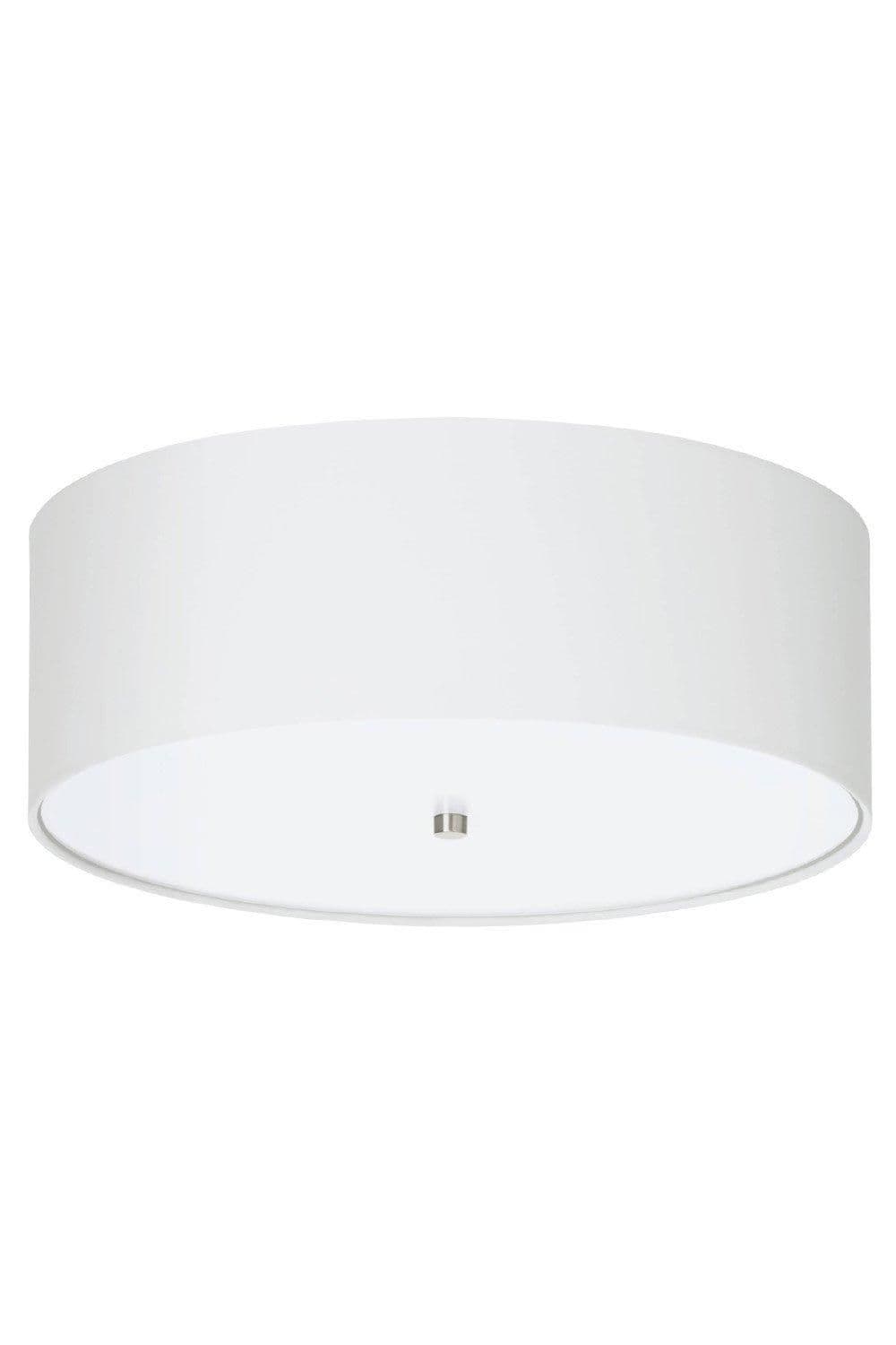 Pasteri Fabric 3 Light Ceiling Flush Light