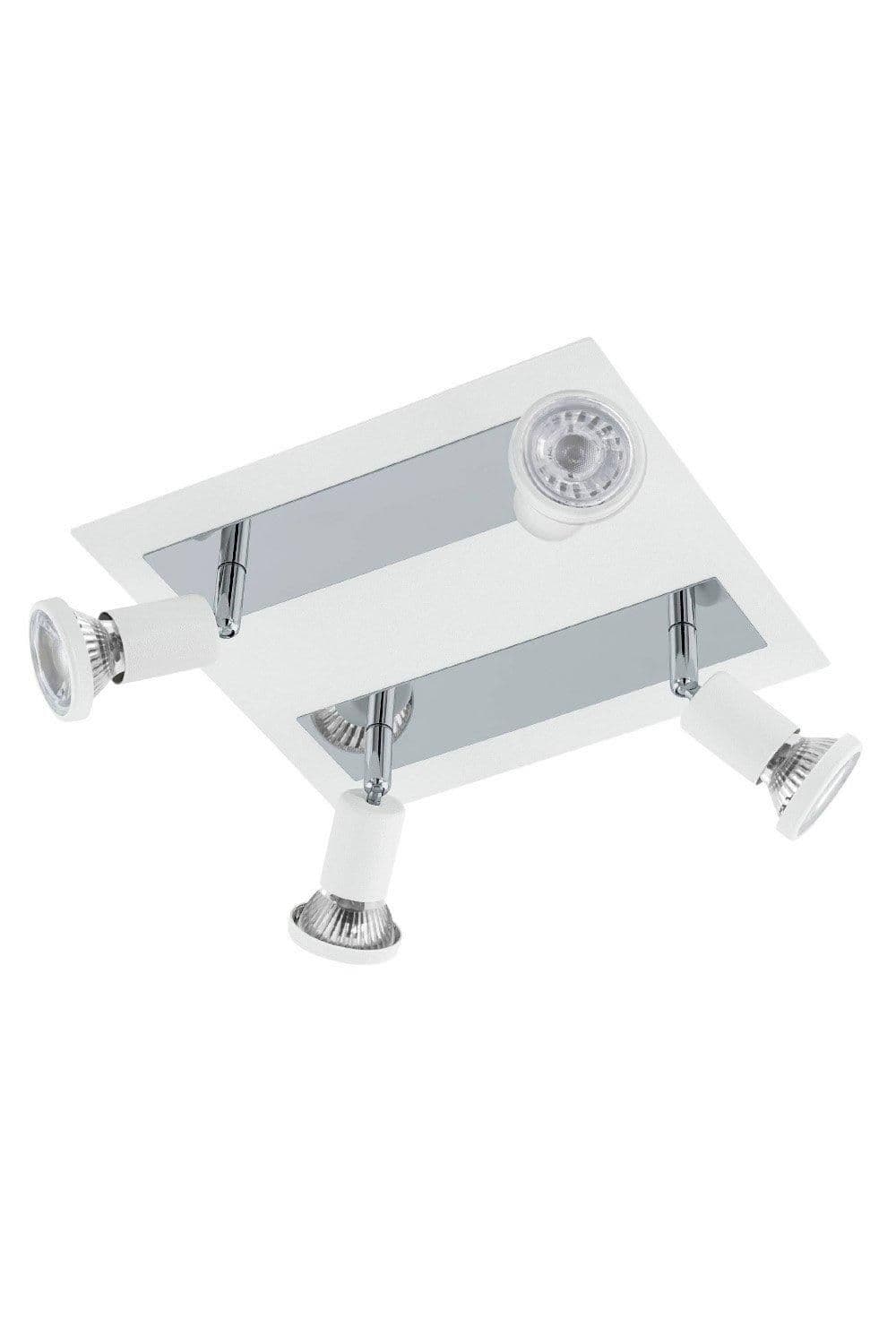 Sarria Chrome Metal 4 Light Spot Light Ceiling Fitting