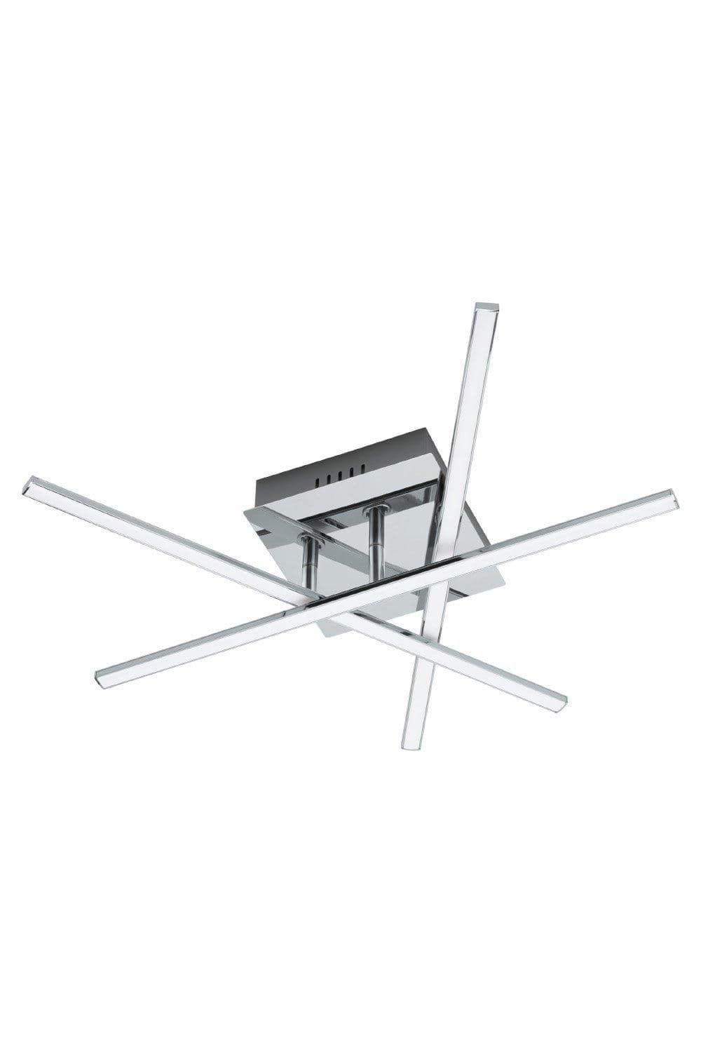 Lasana 3 Chrome Metal 3 Light Integrated LED Flush Light