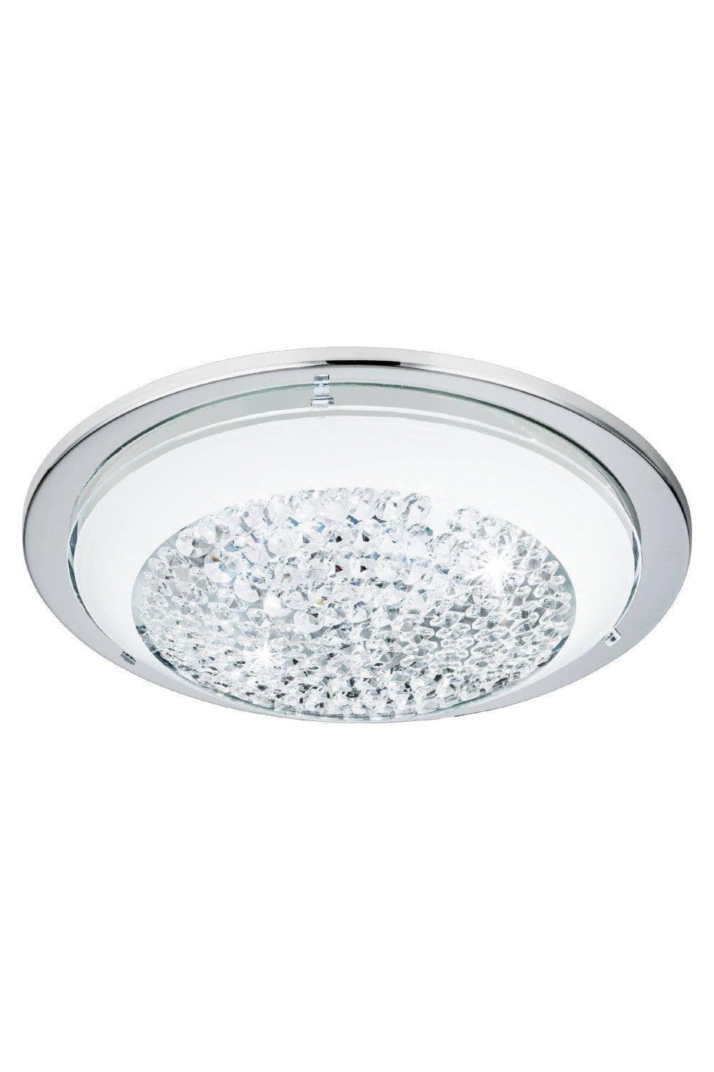 Acolla Glass Metal Integrated LED Ceiling Flush Fitting