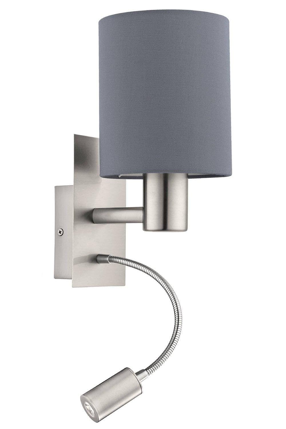 Pasteri Steel Fabric Wall Reading Light