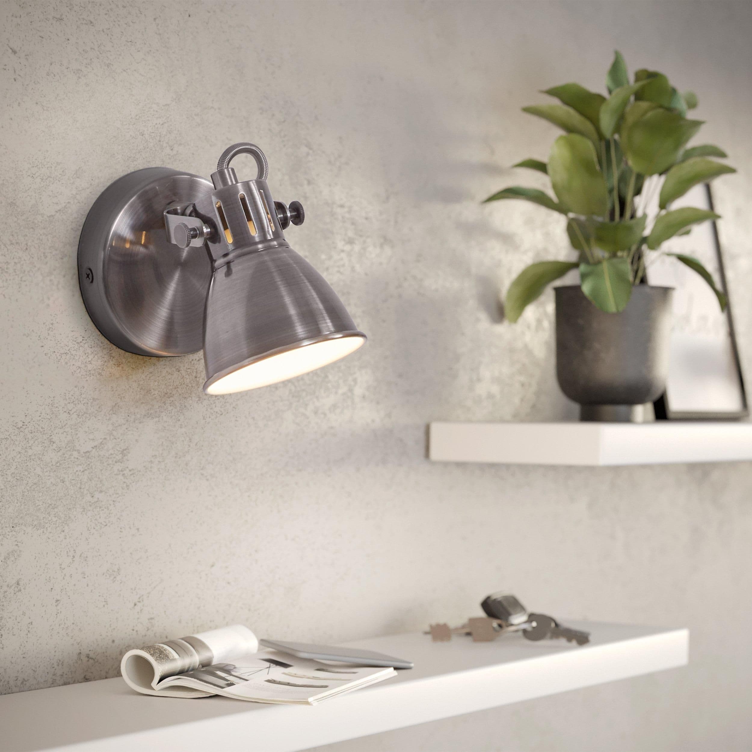 Seras Antique Nickel Spotlight