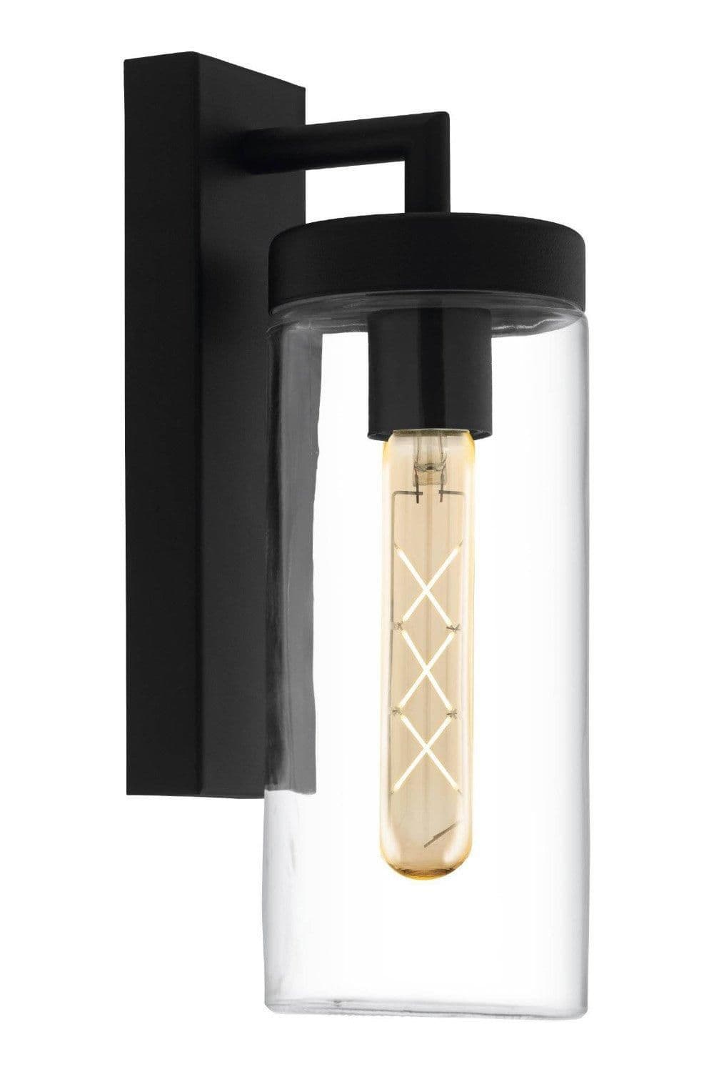 Bovolone Clear Glass Metal IP44 Outdoor Wall Light